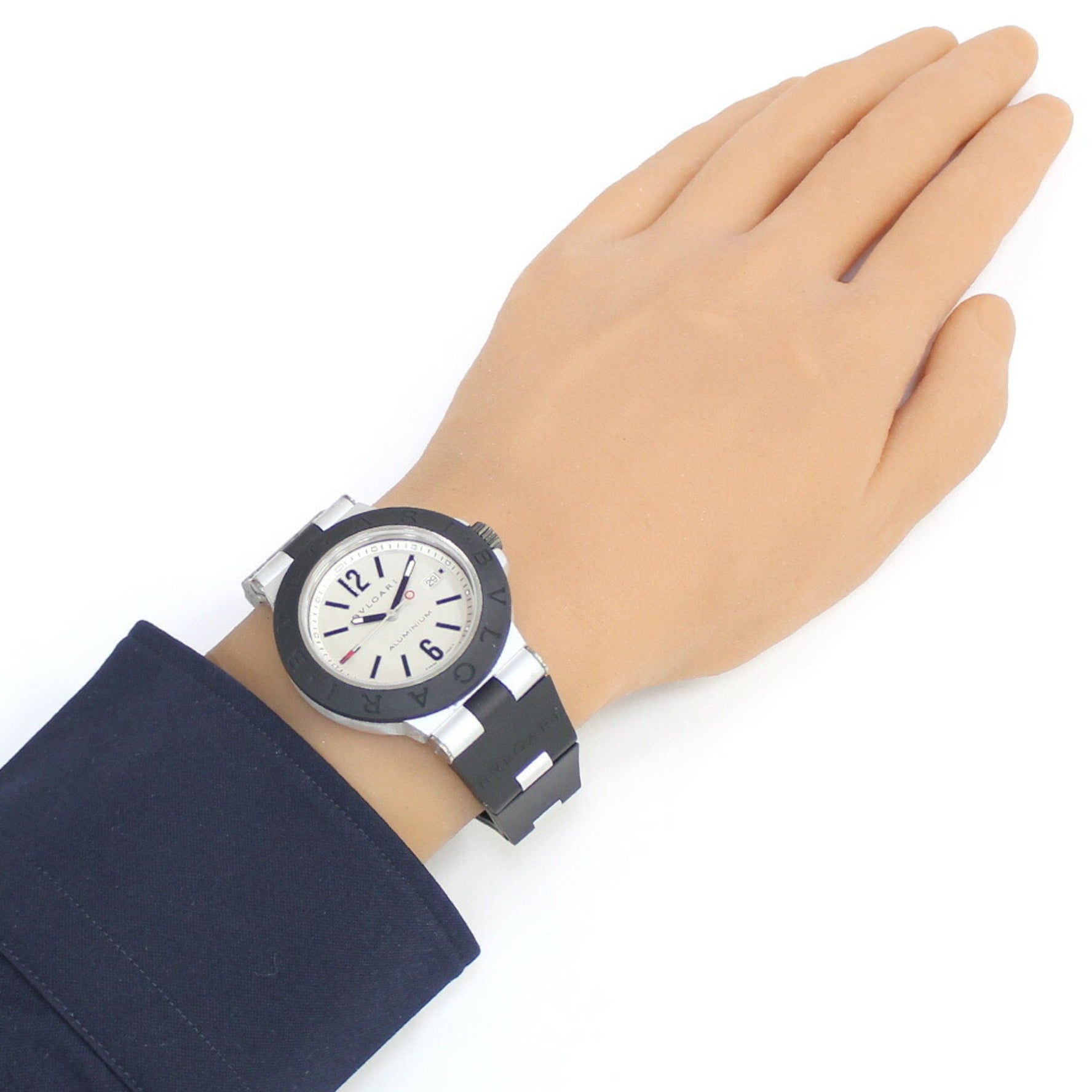 Bvlgari Diagono Alum Watch Aluminium AL44TA Automatic Men's BVLGARI Manufacturer's Finished