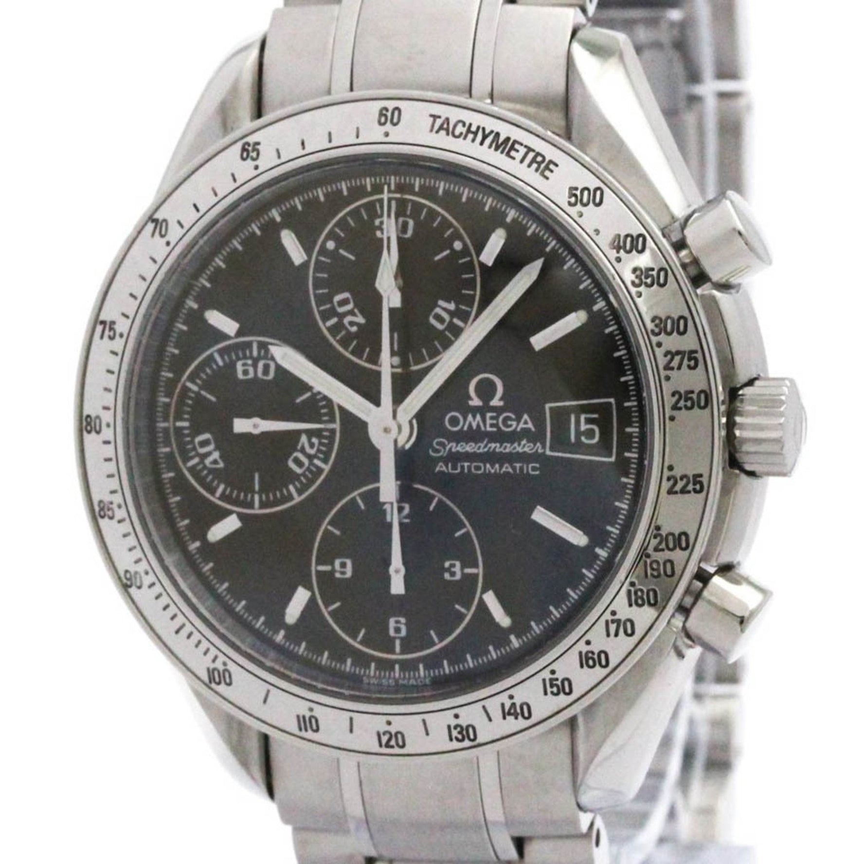 OMEGA Speedmaster Date Steel Automatic Mens Watch 3513.50 Polished
