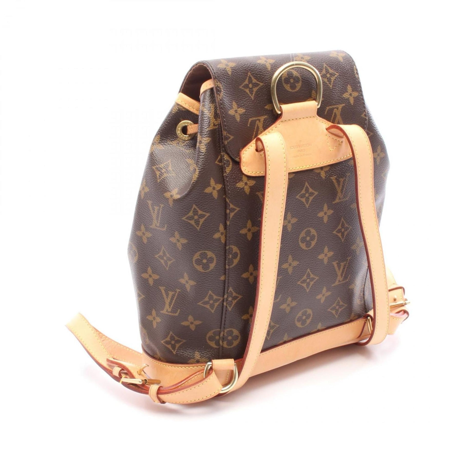 Louis Vuitton Montsouris MM Monogram Backpack, Coated Canvas and Leather