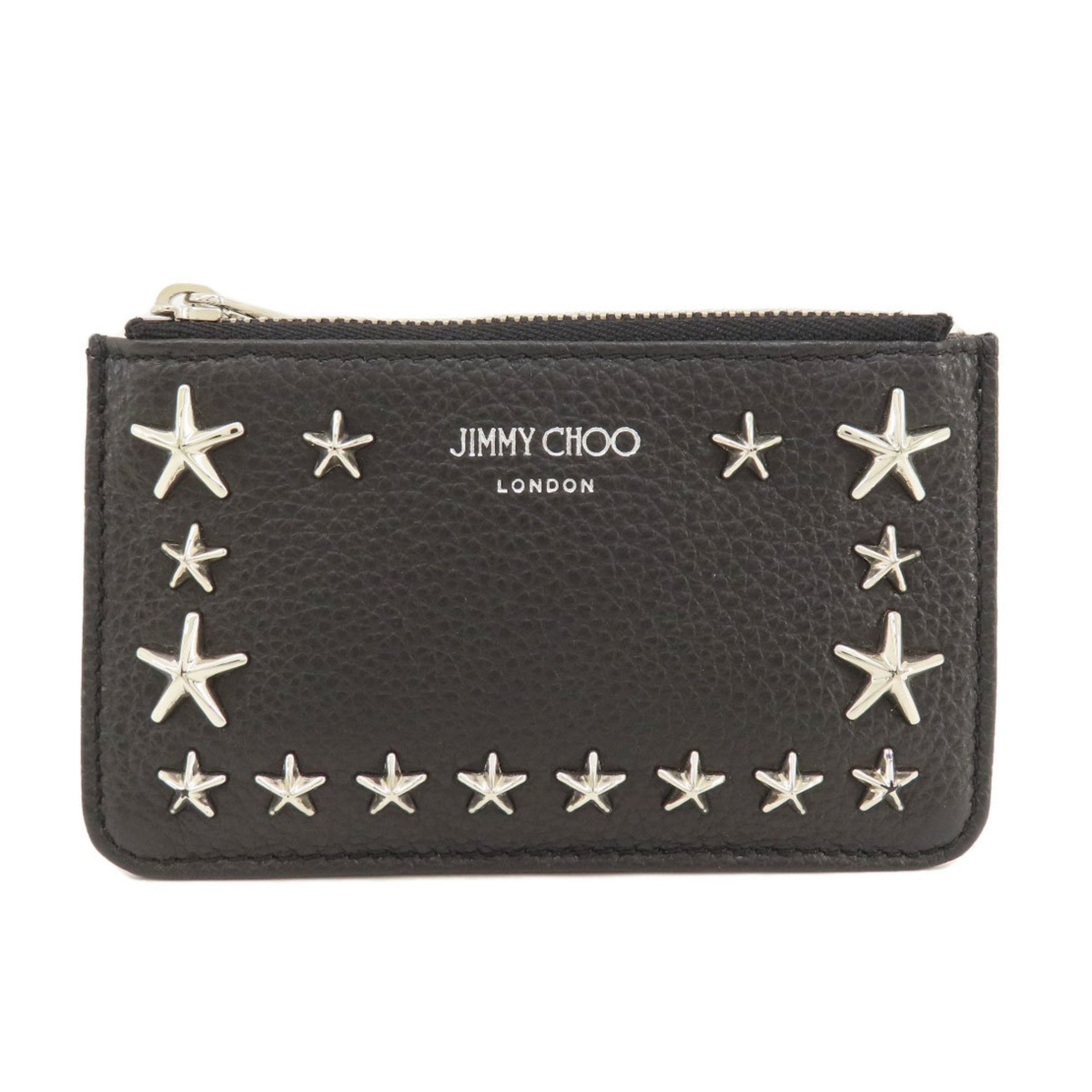 Jimmy Choo Star Motif Coin Case Leather