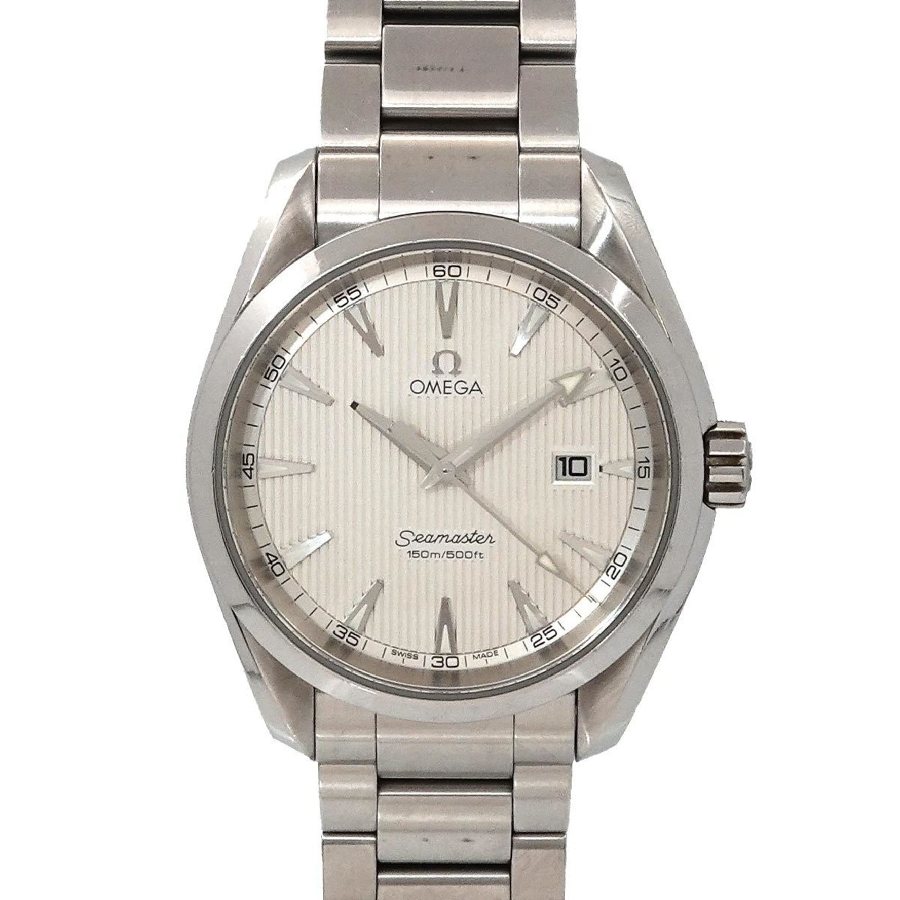 OMEGA Seamaster Aqua Terra 231 10 39 61 02 001 Men's Watch with Date Display, Silver Quartz Movement