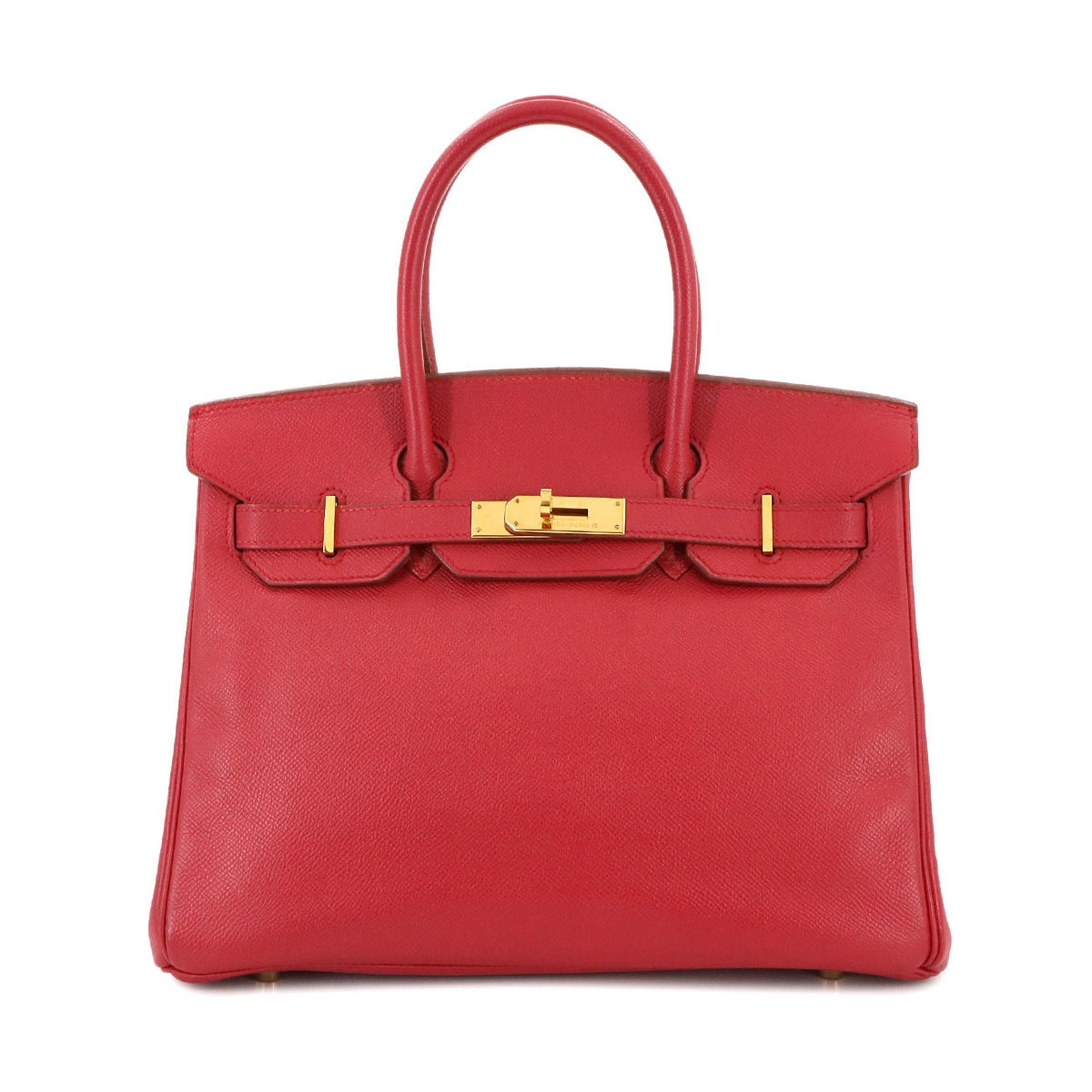 Hermes Hermès Birkin 30 Couchvel Epsom Rouge vif handbag, 1999, gold hardware, stamped C.
