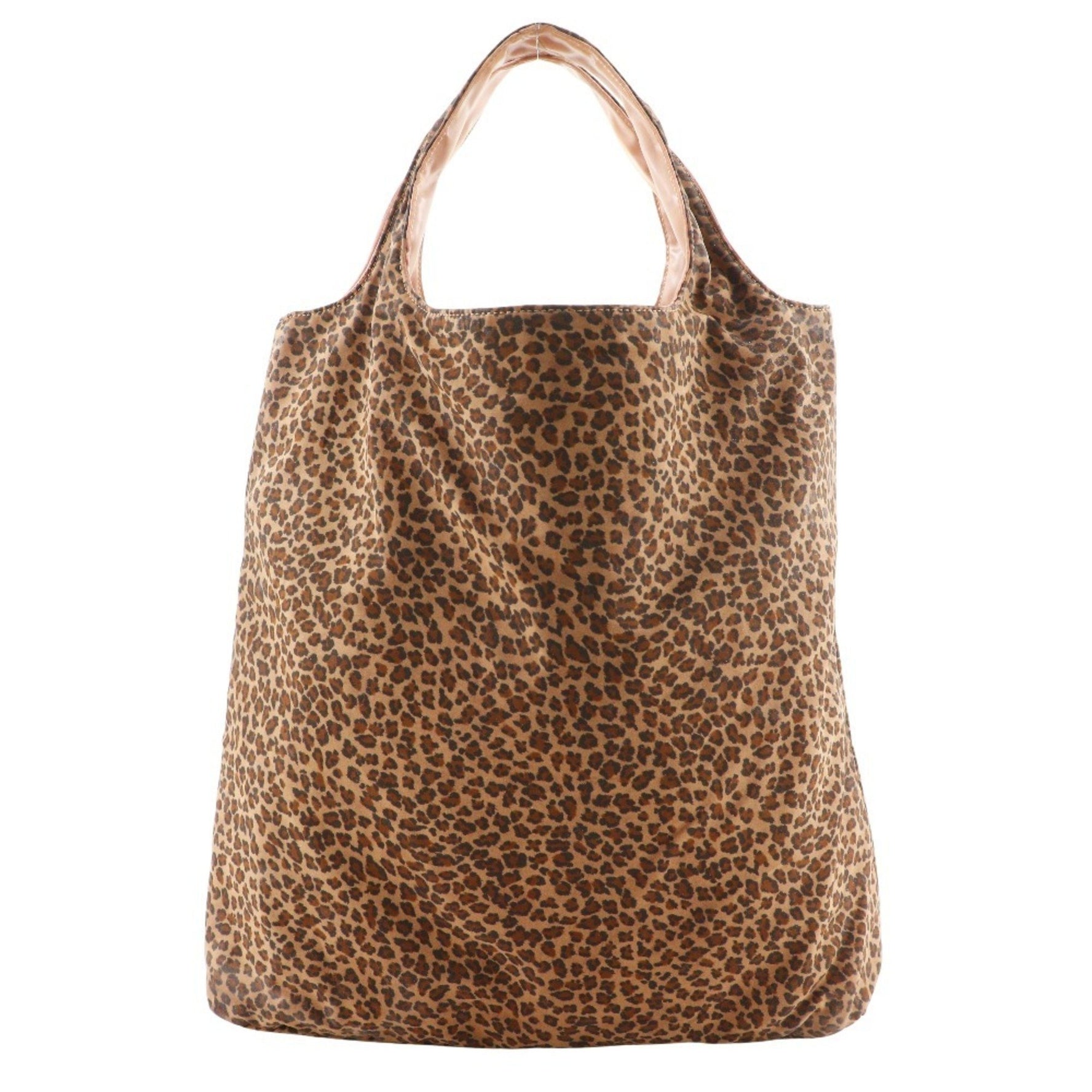 BOTTEGA VENETA Reversible handbag Leopard print Polyurethane x vinyl Brown/Pink