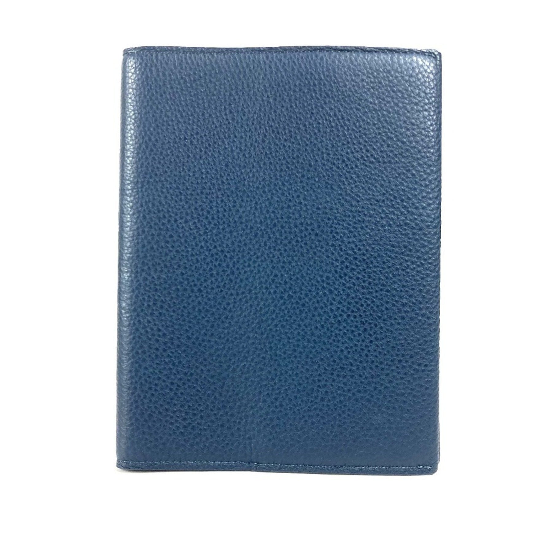 Louis Vuitton Book Memo Pad Logo Stationery Cover Planner Notebook Leather Men's Like New