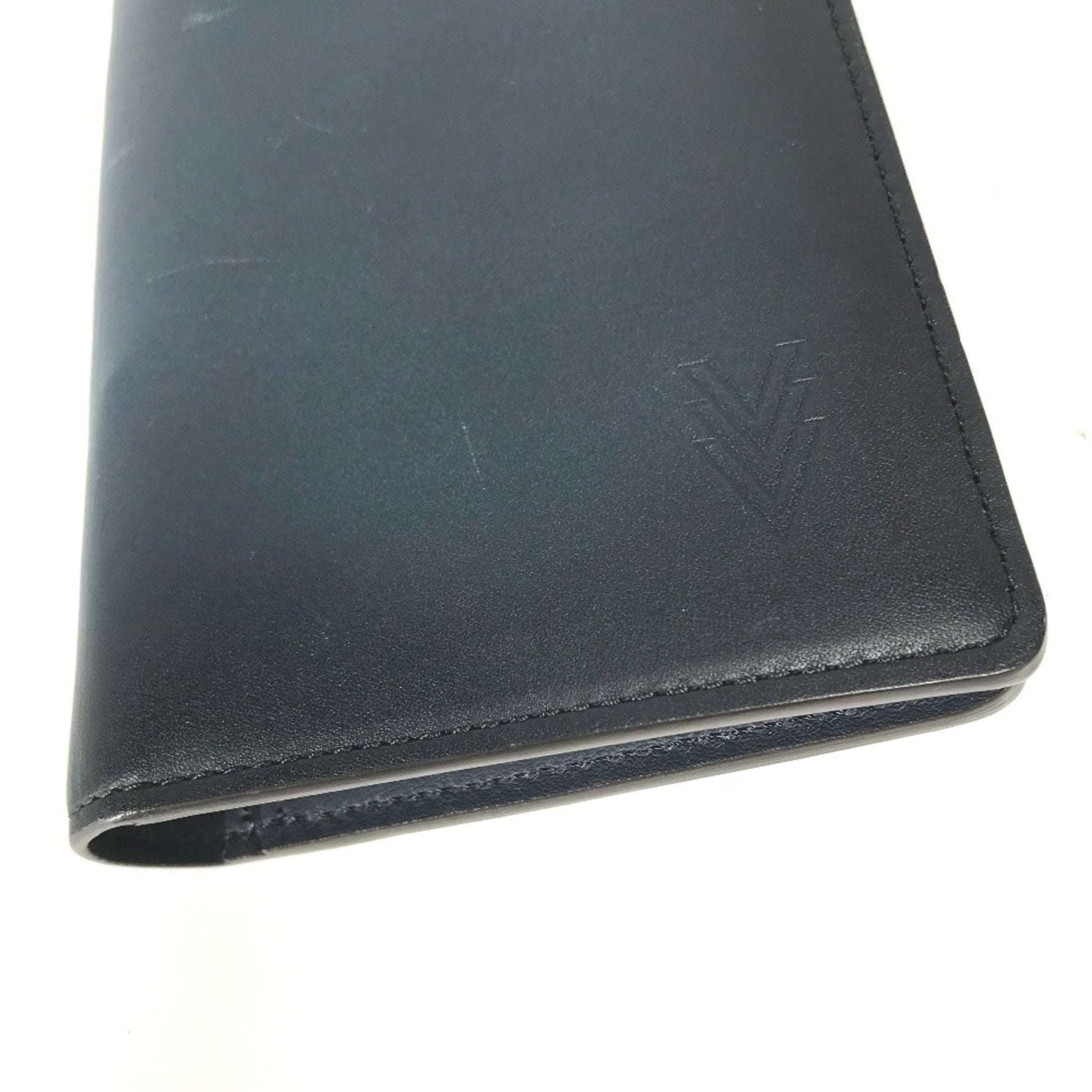 Louis Vuitton Cuir Ombre Portefeuille Brazza Bifold Long Wallet in Leather, Men's