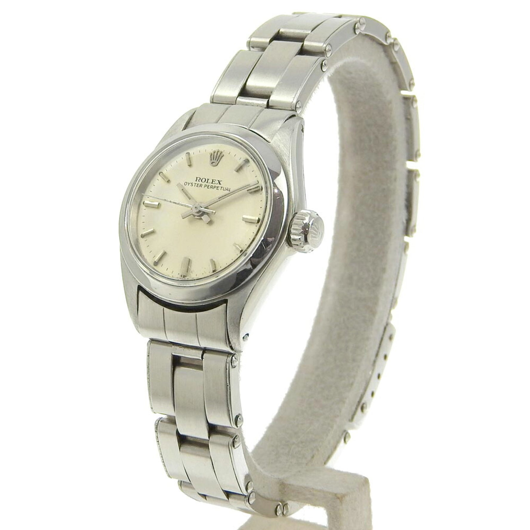Rolex Lady Date Watch No. 7 6517 Stainless Steel Automatic Winding Silver Dial Ladies