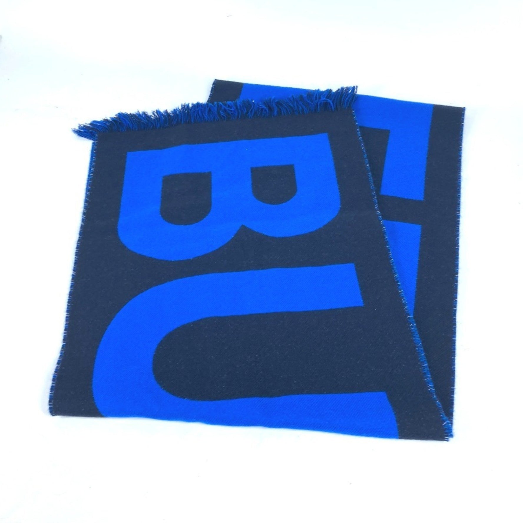 BURBERRY Wool Scarf for Men and Women, Blue