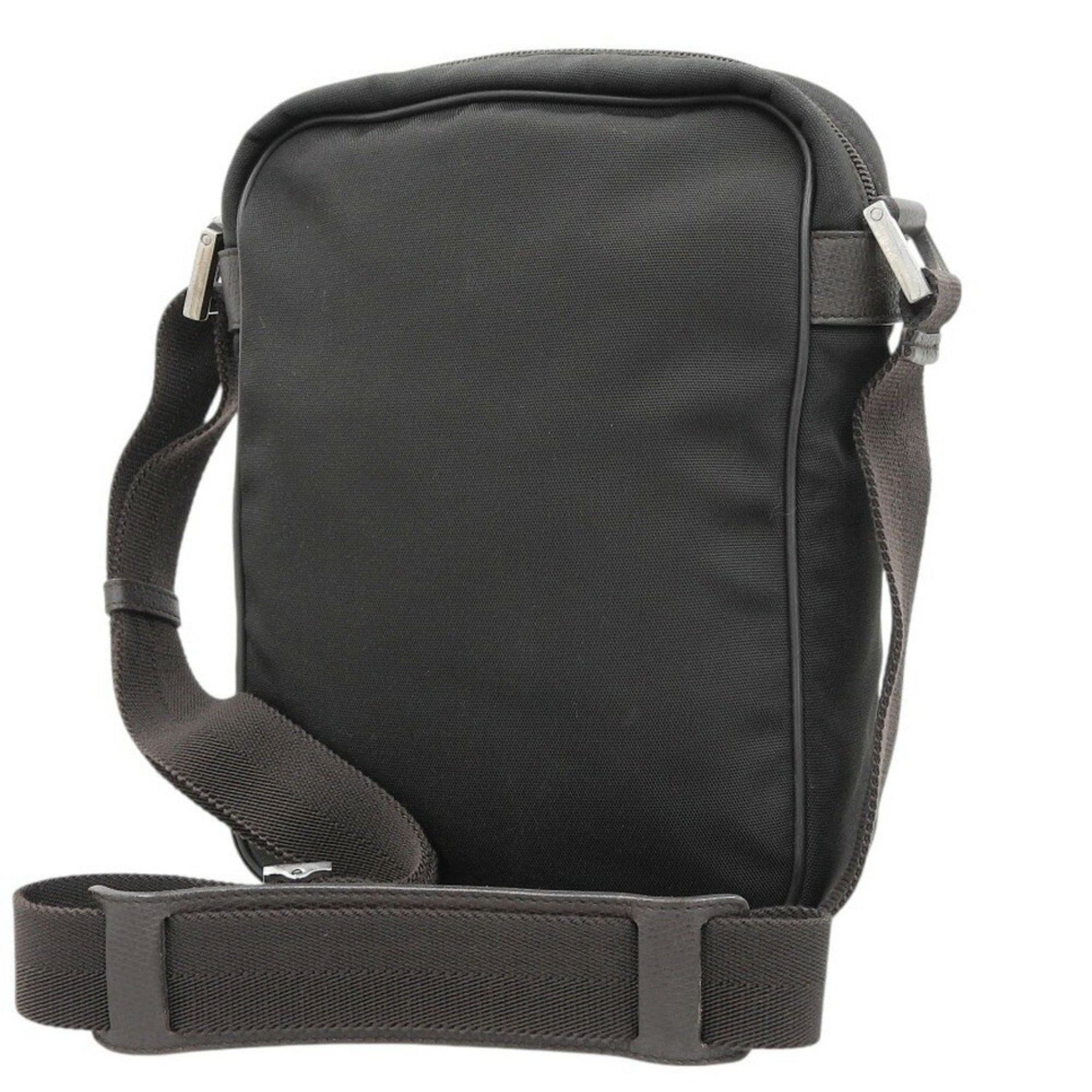 GUCCI Shoulder Bag Nylon Dark Brown