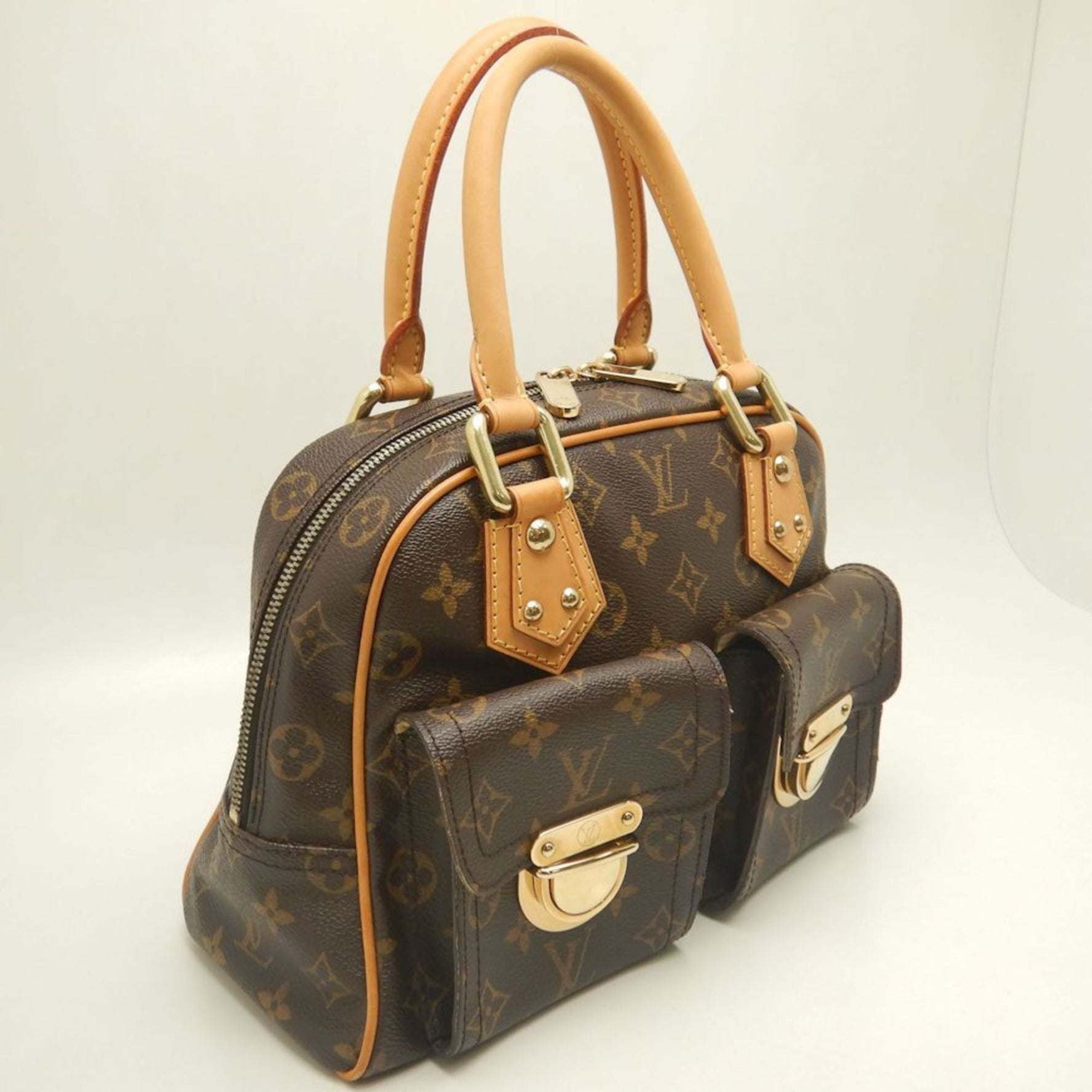 Louis Vuitton Monogram Manhattan PM Handbag, Brown