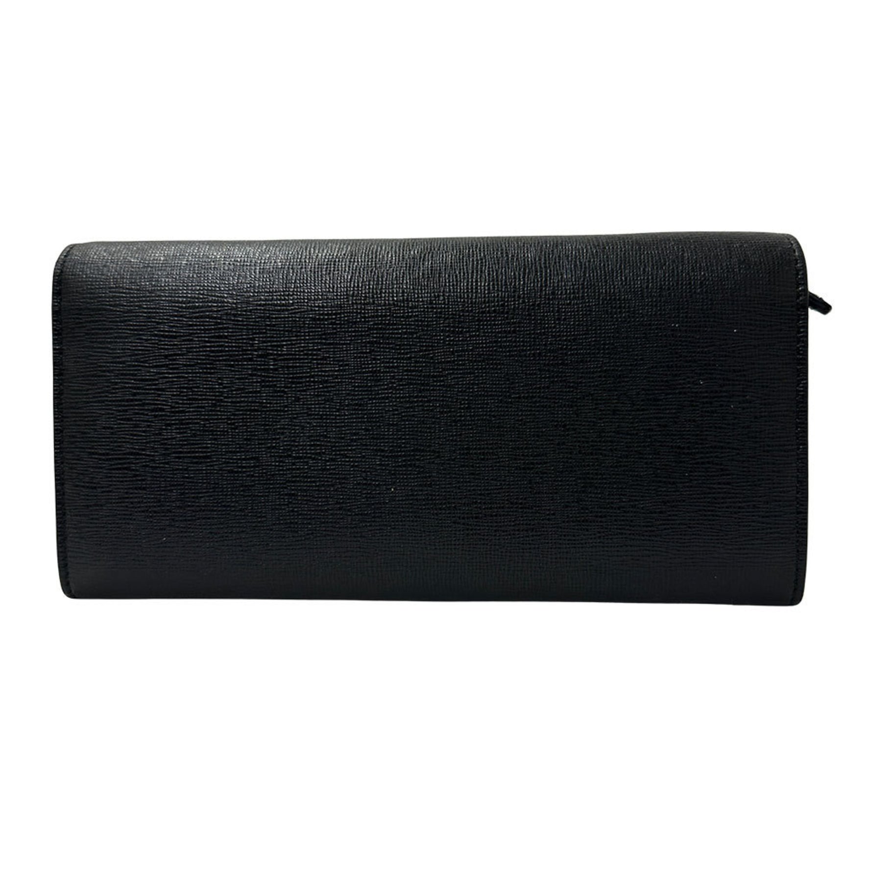 Fendi wallet branded long wallet, leather, monster black, unique design