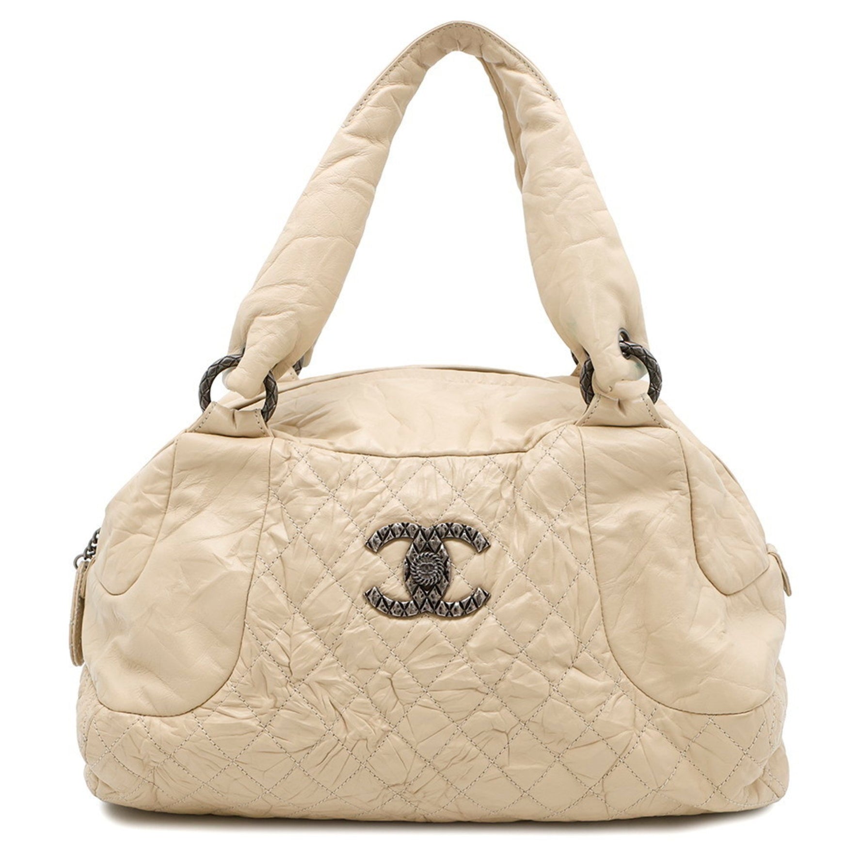 Chanel tote bag with Coco Mark and Boston bag, leather.