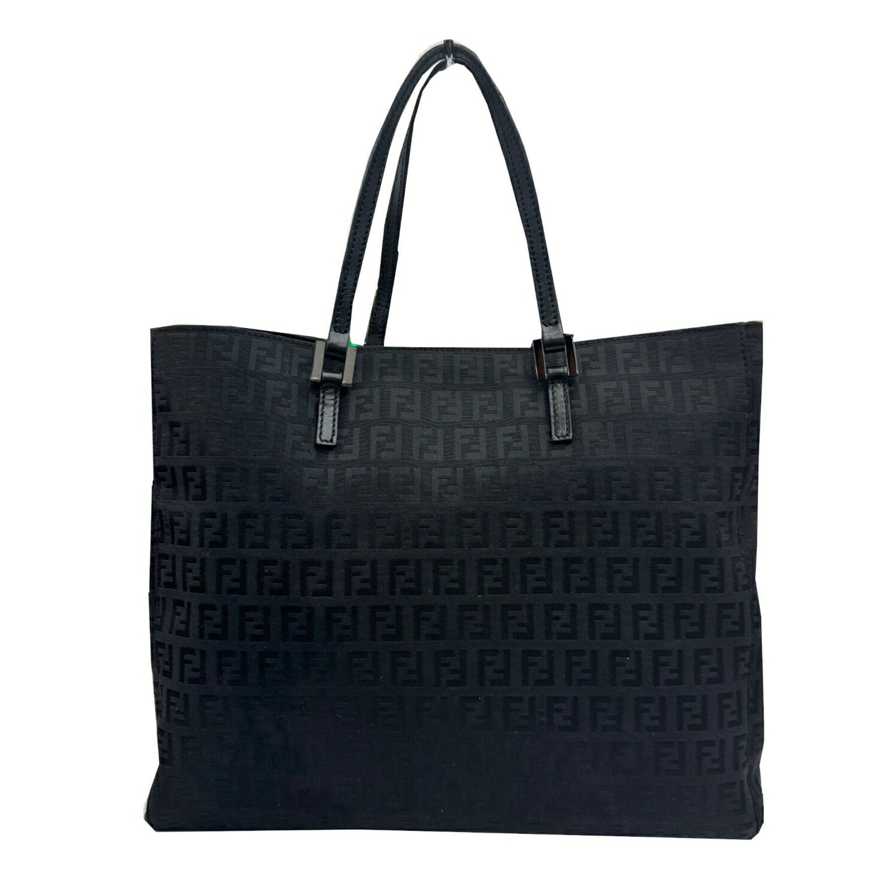 Fendi Zucchino Tote Bag in Canvas and Leather