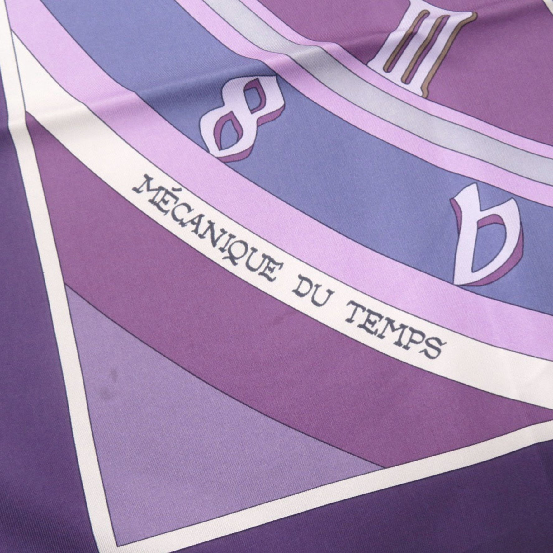 Hermès Carré 90 "Mecanique du Temps" Silk Scarf Muffler 0139 HERMES