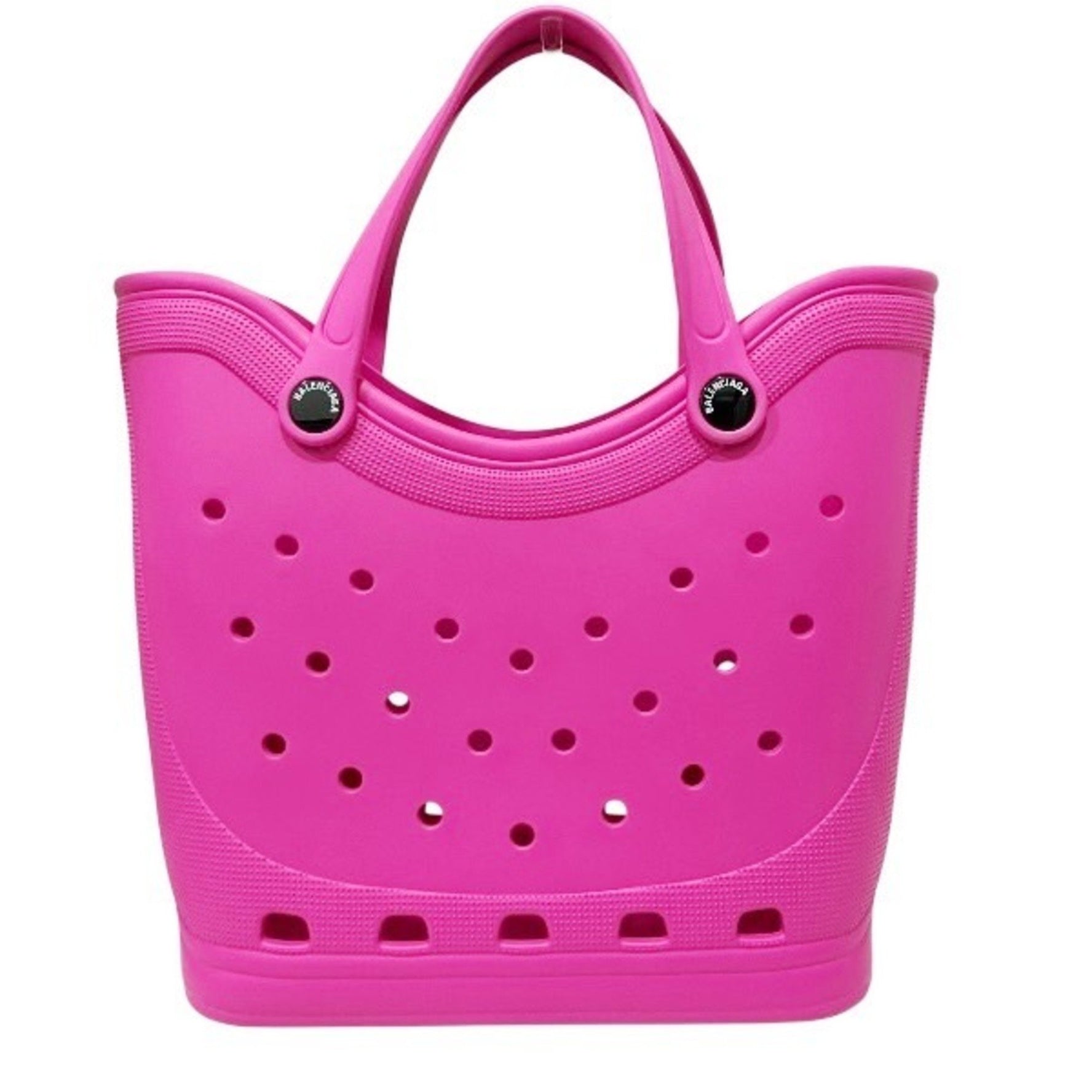 Balenciaga x Crocs Pink Rubber Tote Bag for Women