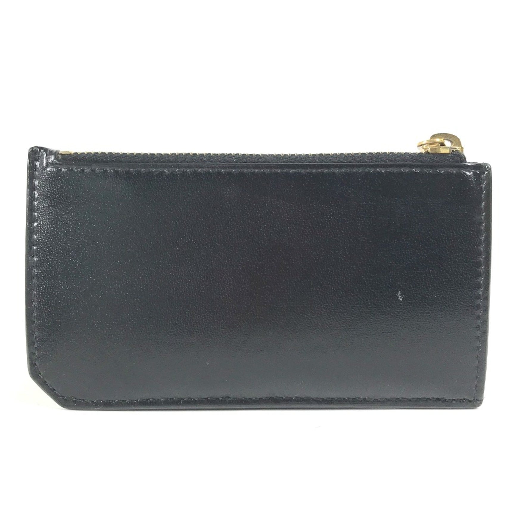 Saint Laurent Paris Wallet Compact Wallet logo coin purse Black