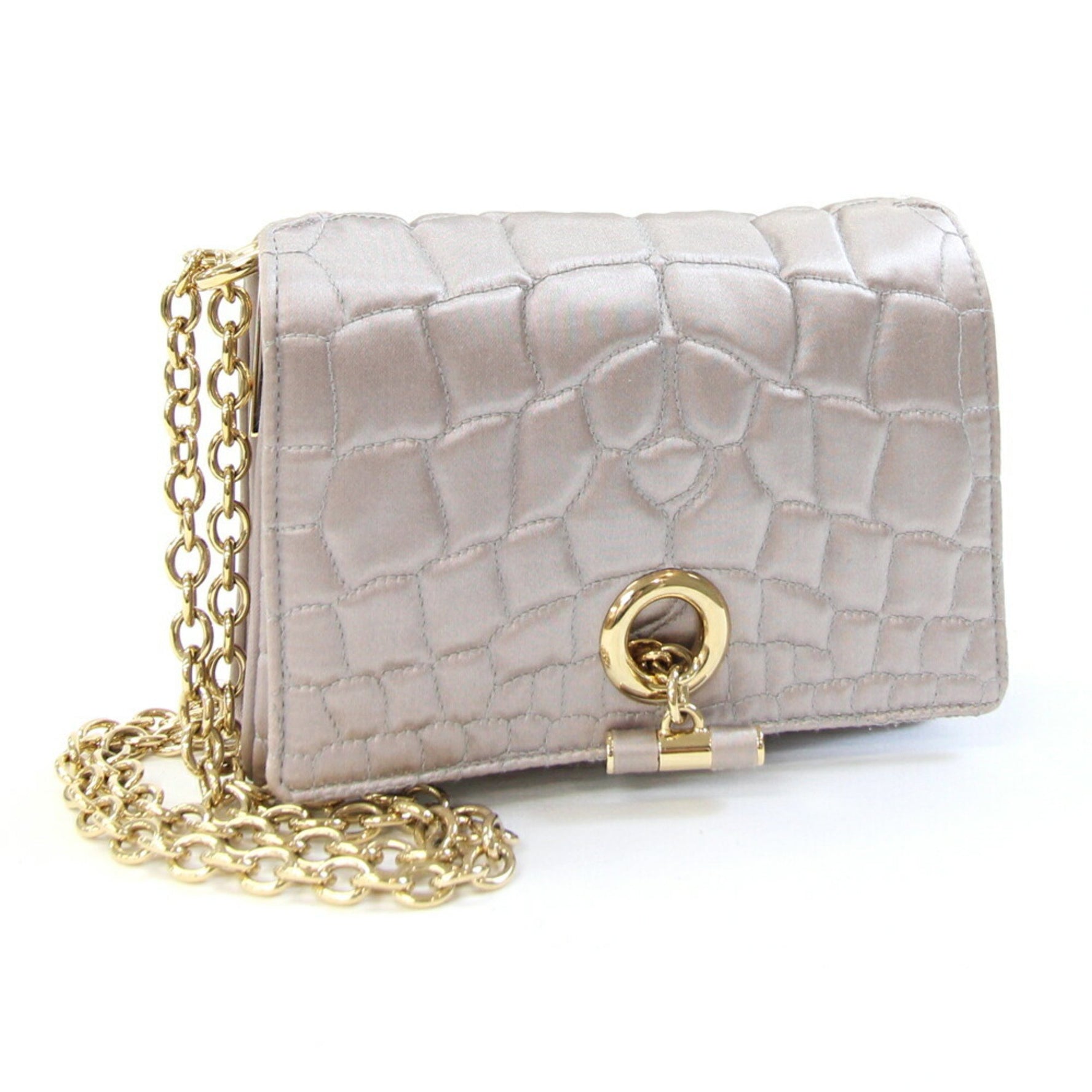 Saint Laurent Shoulder Bag, Lavender Satin Chain Bag SAINT LAURENT