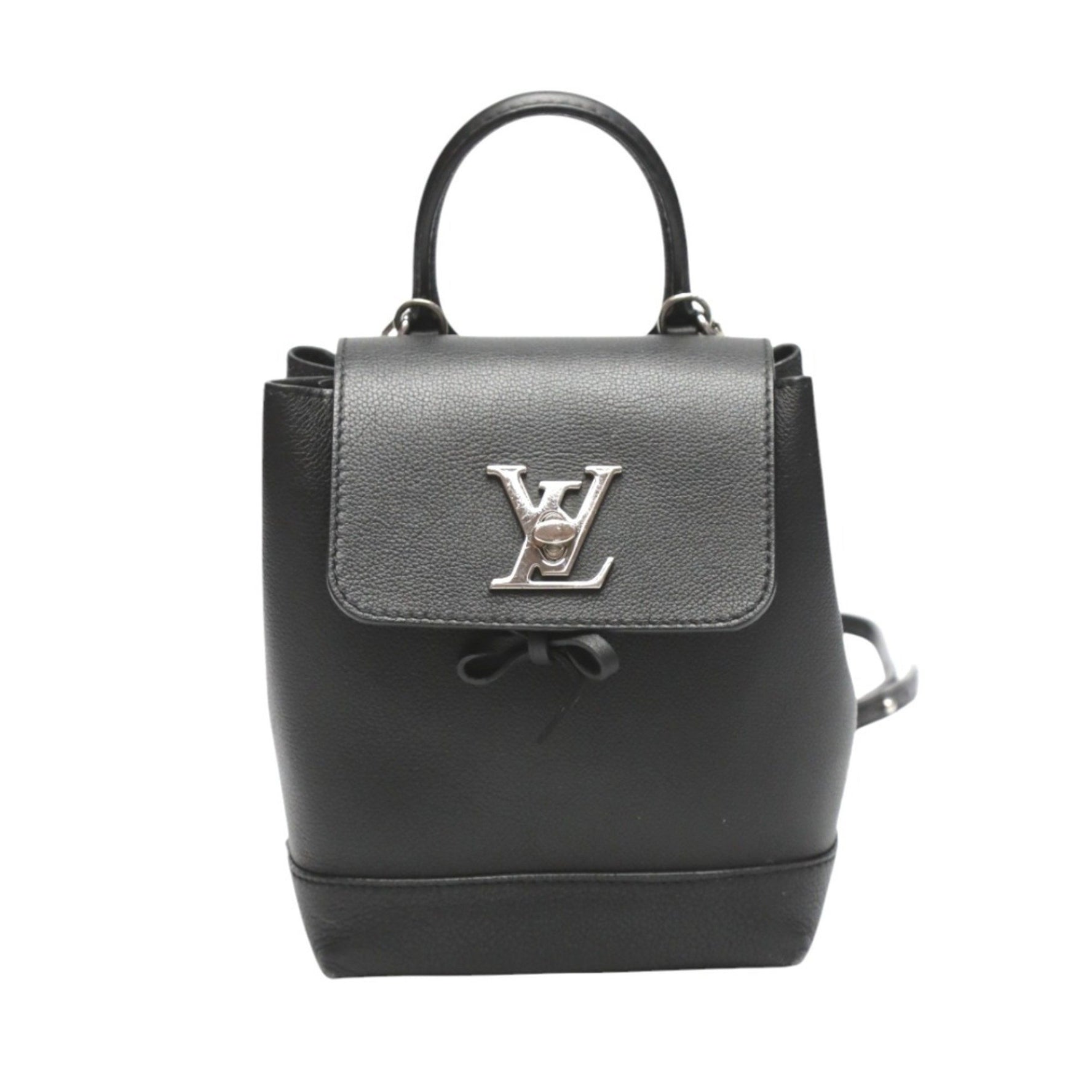 Louis Vuitton LOUIS VUITTON Backpack/Daypack Lock Me Bag Taurillon Leather M54573 Noir LV