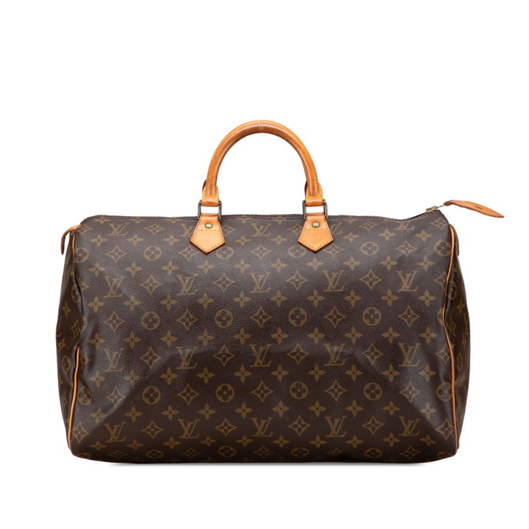 Louis Vuitton Monogram Speedy 40 Handbag/Boston Bag/Travel Bag Leather LOUIS VUITTON