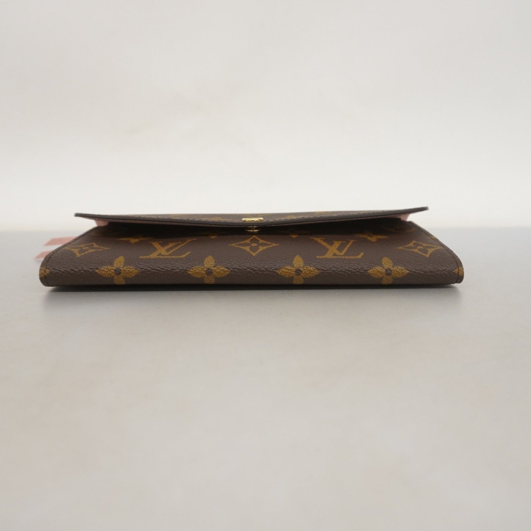 Louis Vuitton Monogram Portefeuille Emilie Long Wallet Brown Rose Ballerine