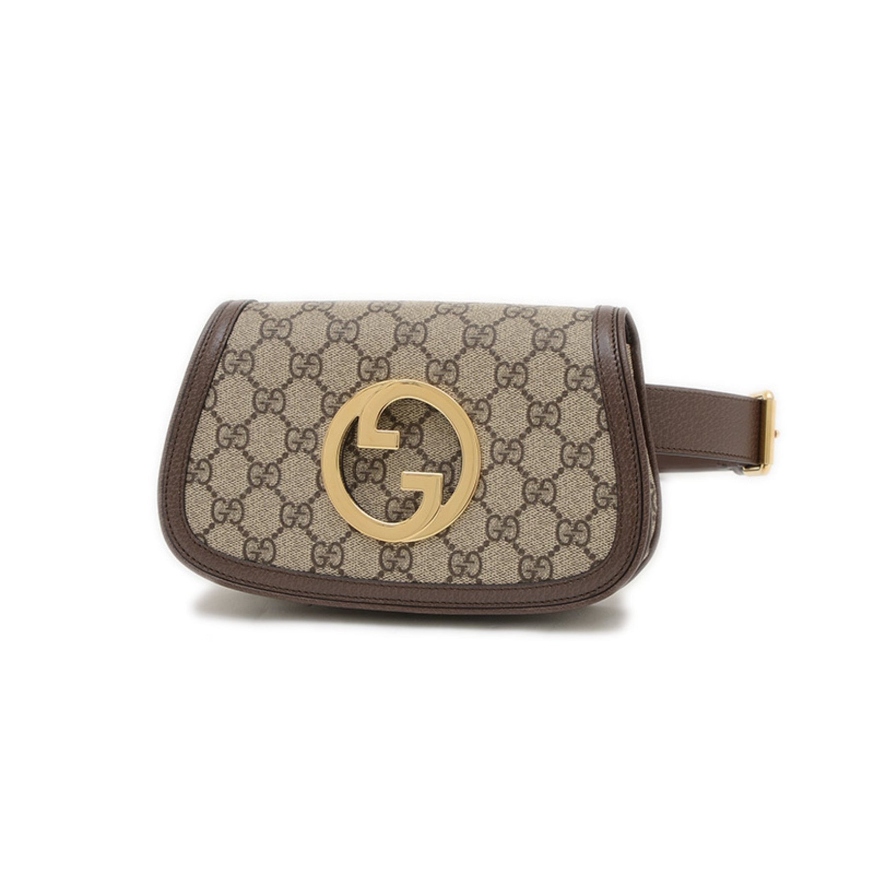 Gucci GG Supreme Blondie Body Bag/Waist Bag in Beige and Brown