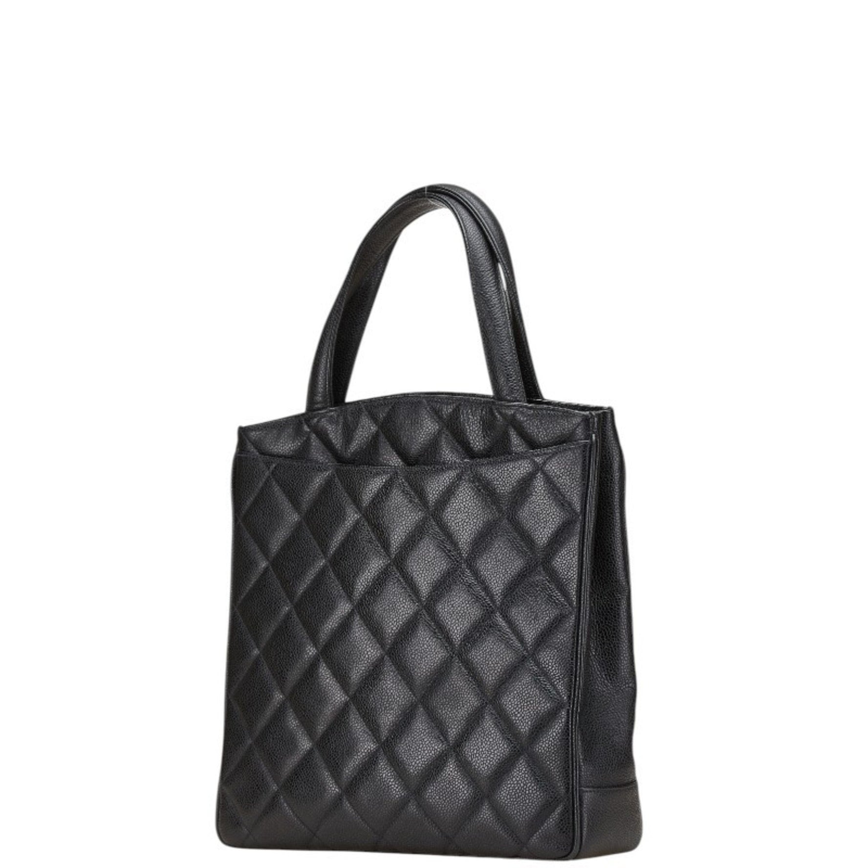 CHANEL Matelasse Coco Mark Handbag in Caviar Skin