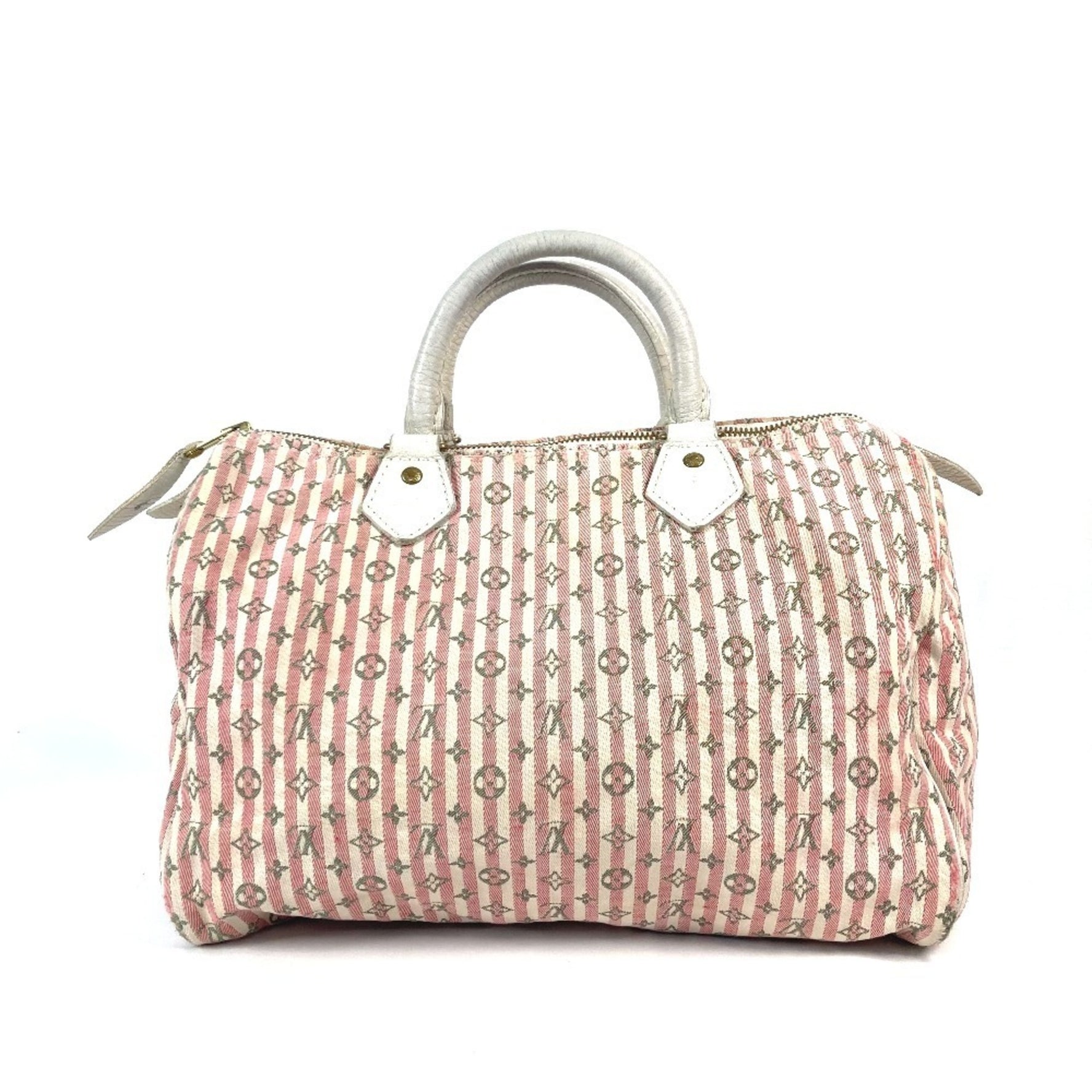 LOUIS VUITTON Monogram Mini Lan Croisette Speedy 30 Boston Bag Handbag Canvas Women's Rouge Pink
