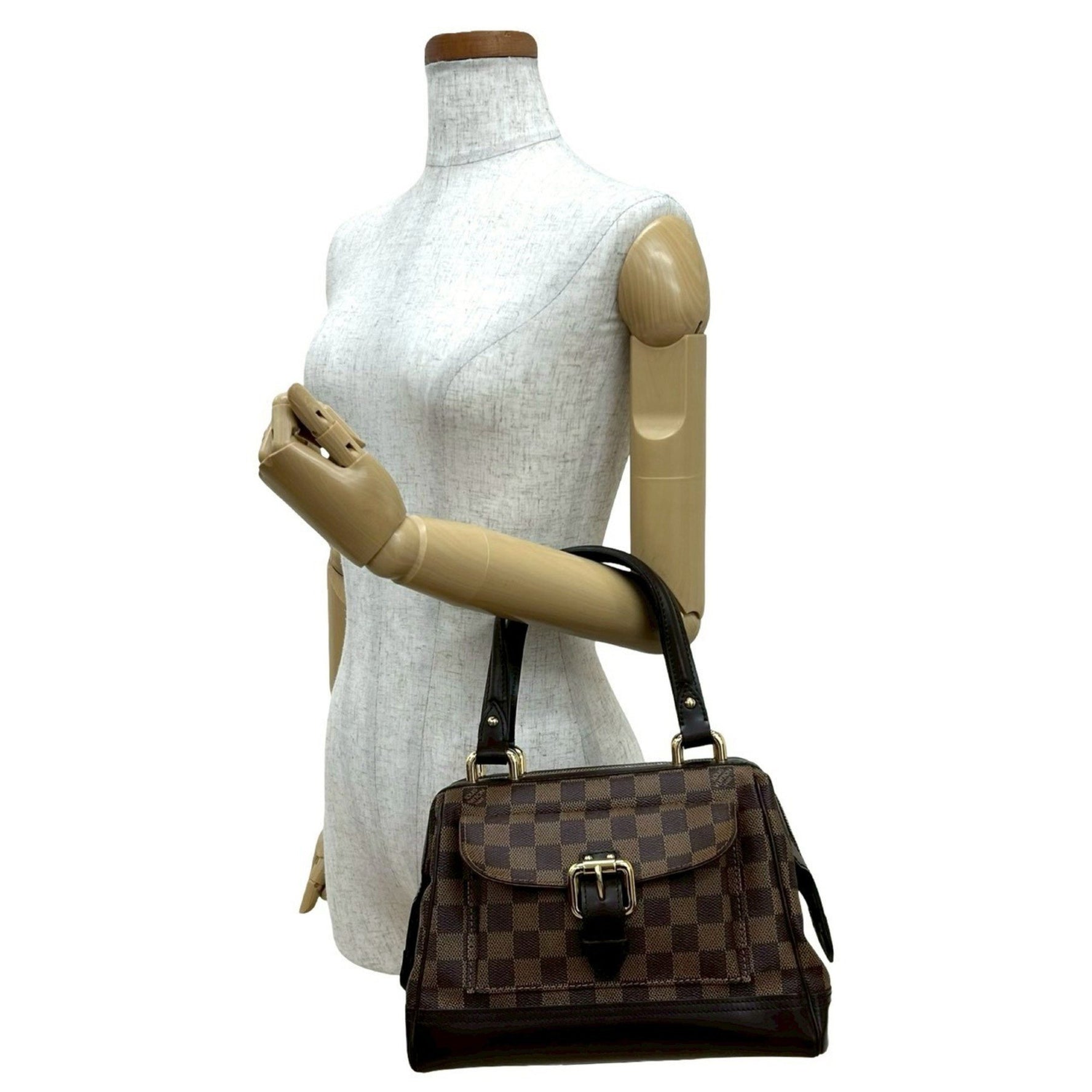 LOUIS VUITTON Knightsbridge Damier Leather Handbag, Tote Bag, Boston