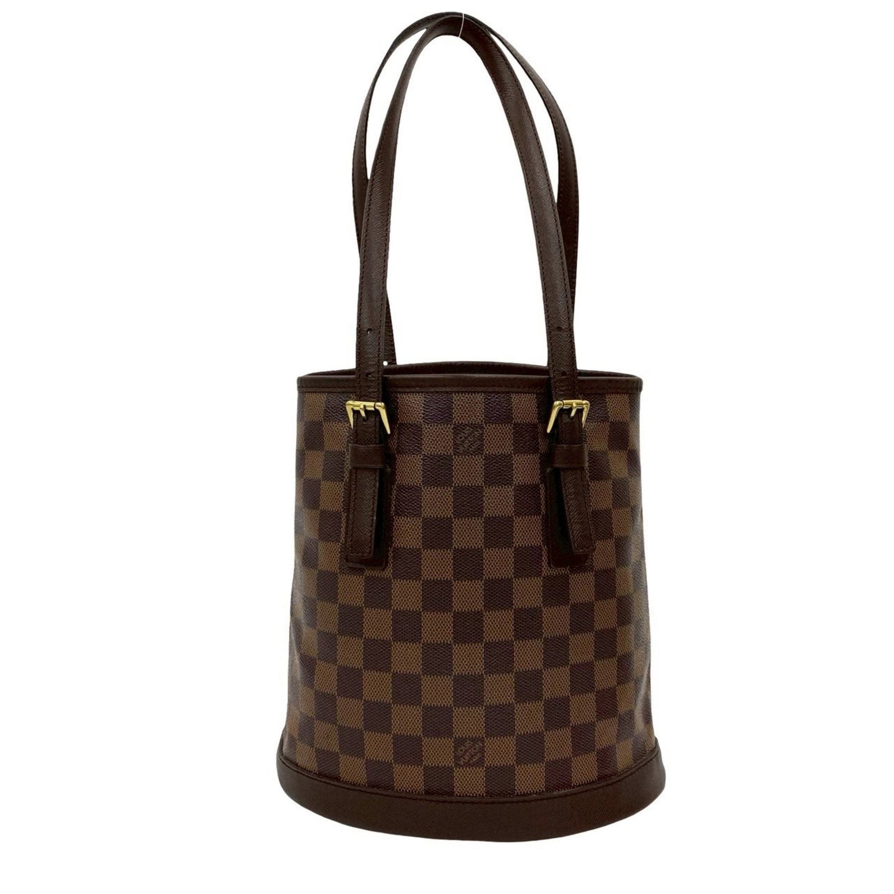 LOUIS VUITTON Mare Damier Leather Tote Bag, Handbag, Semi-Shoulder