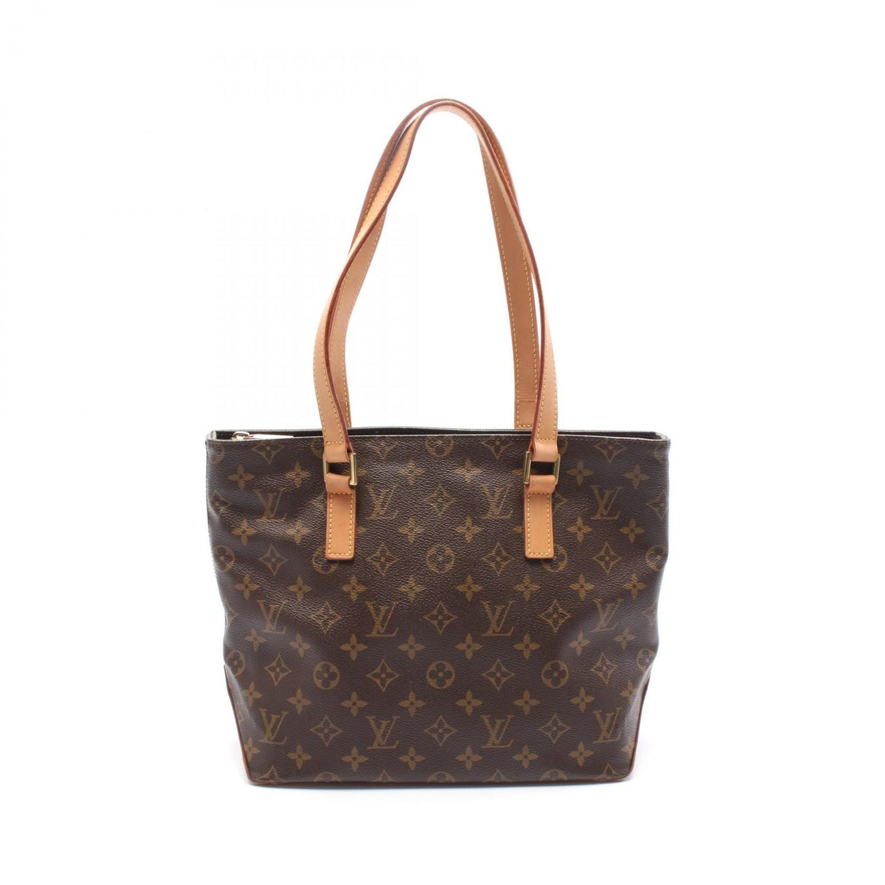Louis Vuitton Cabas Piano Shoulder Bag Coated Canvas Leather Monogram