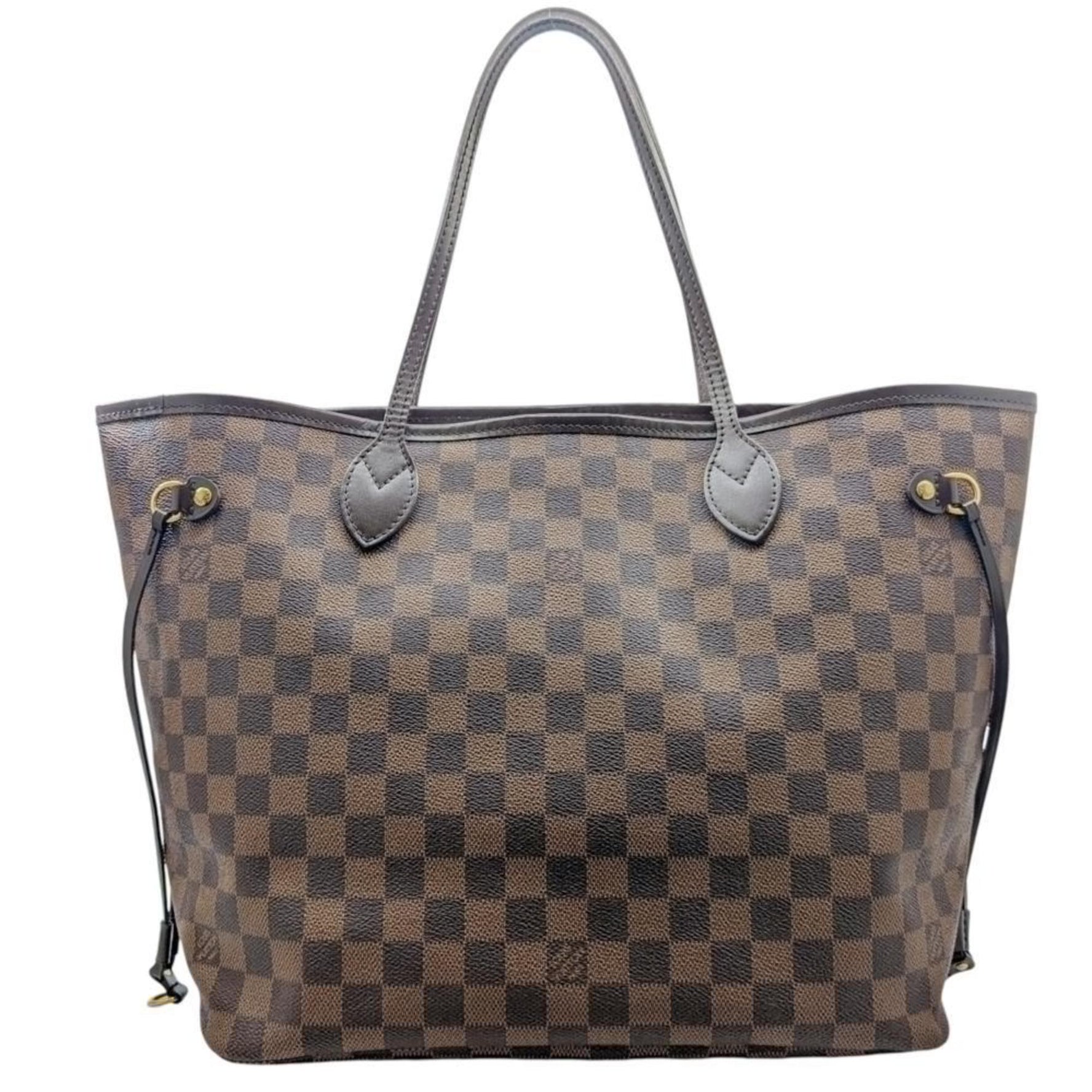 Louis Vuitton Damier Neverfull MM Ebene Brown Tote Bag Shoulder Men's