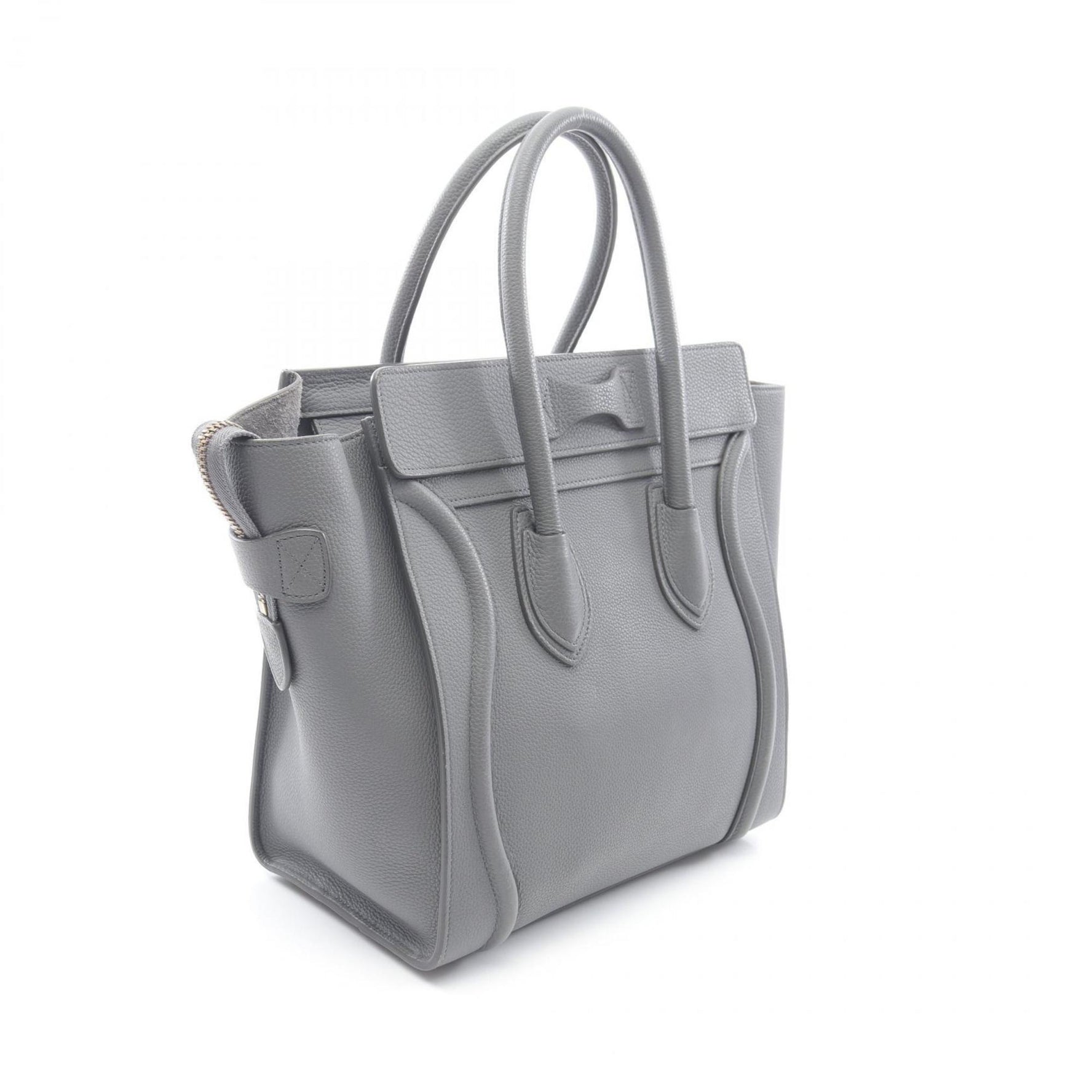 Celine Luggage Micro Shopper Tote Bag, Leather