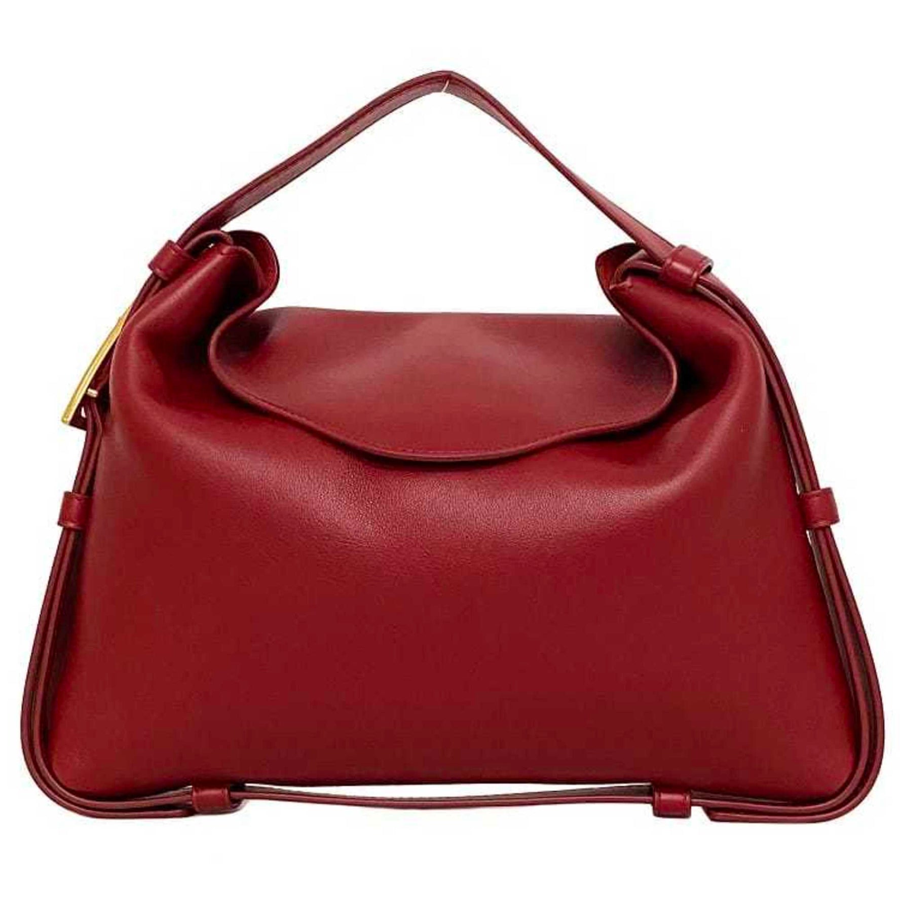Bottega Veneta handbag cradle gold lambskin leather BOTTEGA VENETA side triangle flap