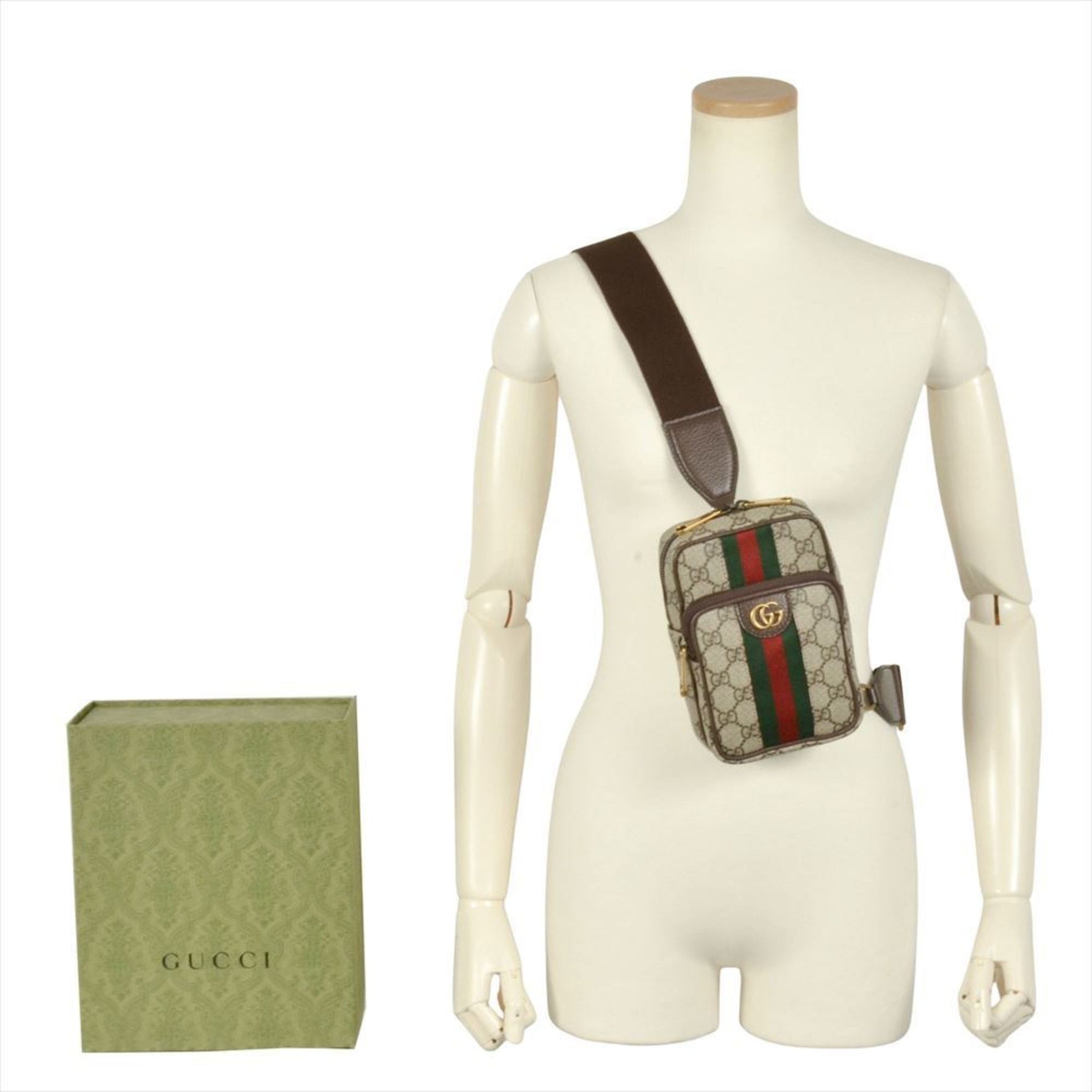GUCCI Ophidia GG Supreme Shoulder Bag Body Canvas
