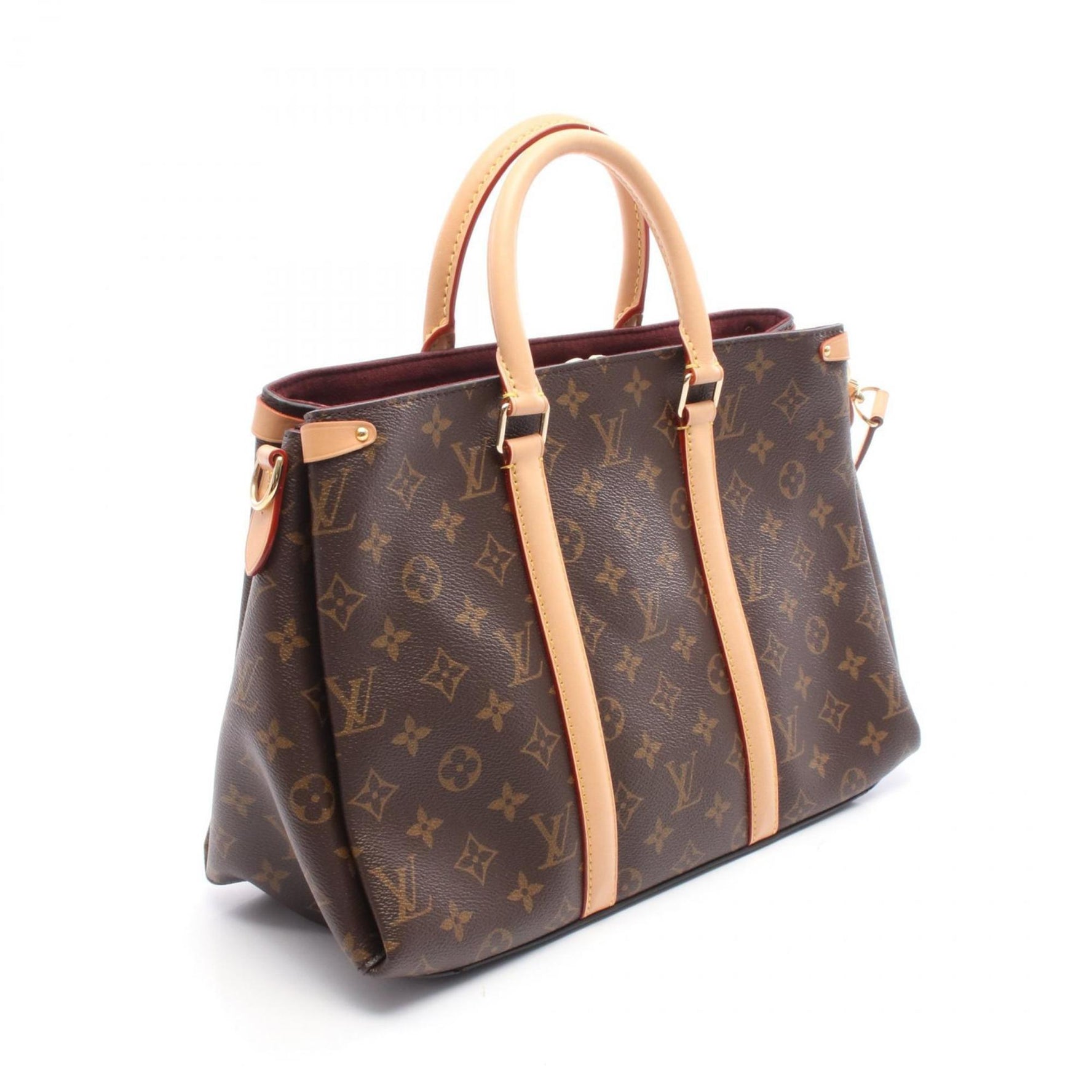 Louis Vuitton Soufflot MM Handbag, Coated Canvas and Leather, Monogram