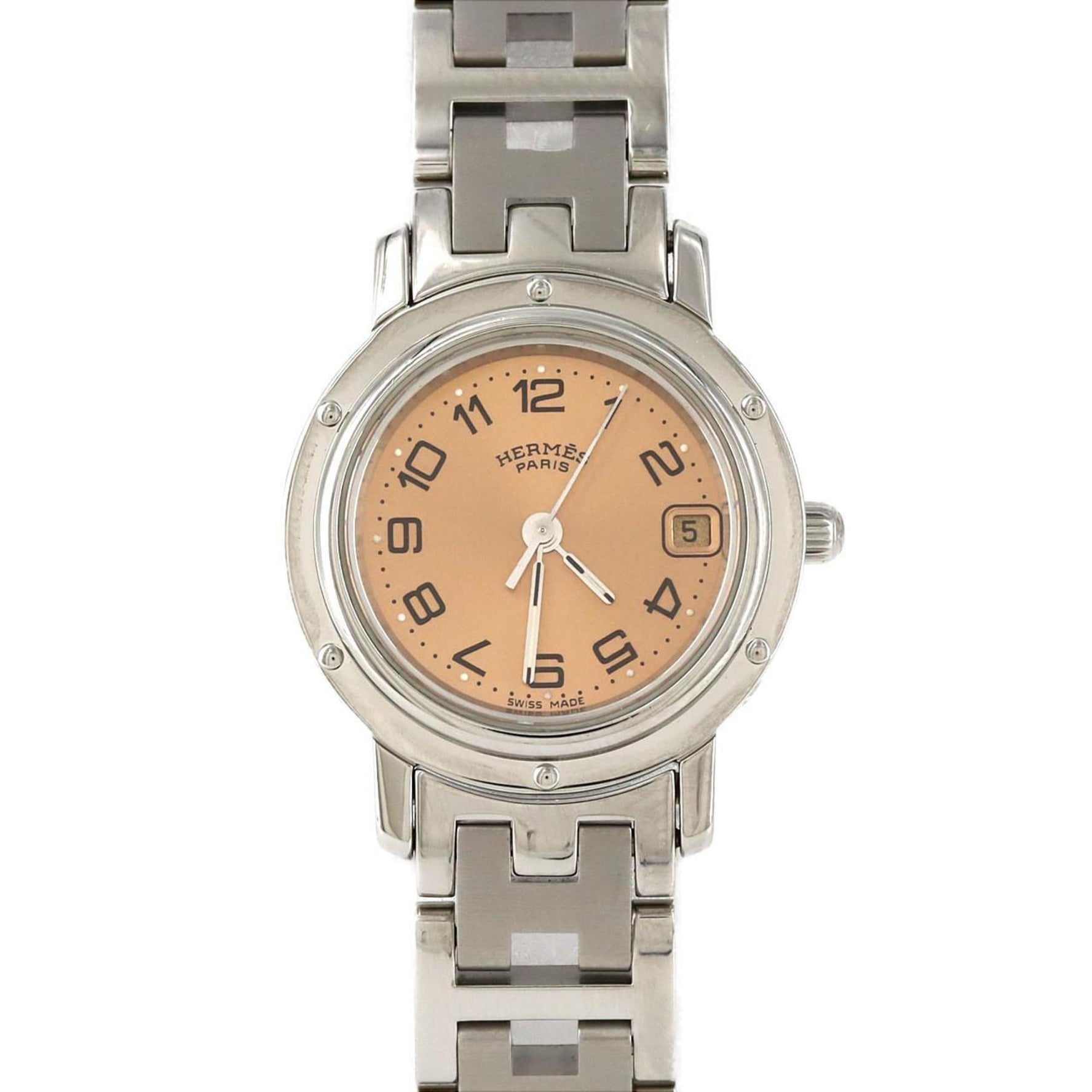 Hermès Clipper Stainless Steel Quartz Watch
