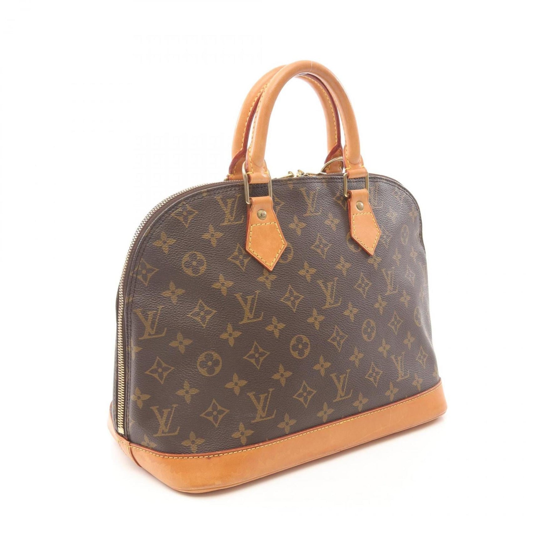 Louis Vuitton Alma PM Monogram Handbag, Coated Canvas and Leather, Brown