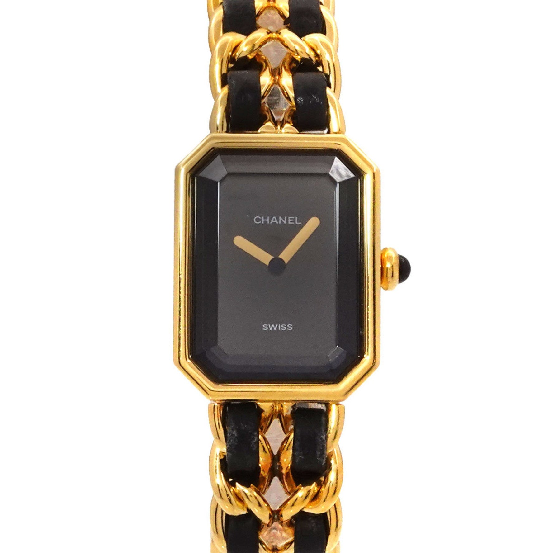 CHANEL Premiere Women's Watch, Size M, H0001, Black and Gold, Quartz Movement