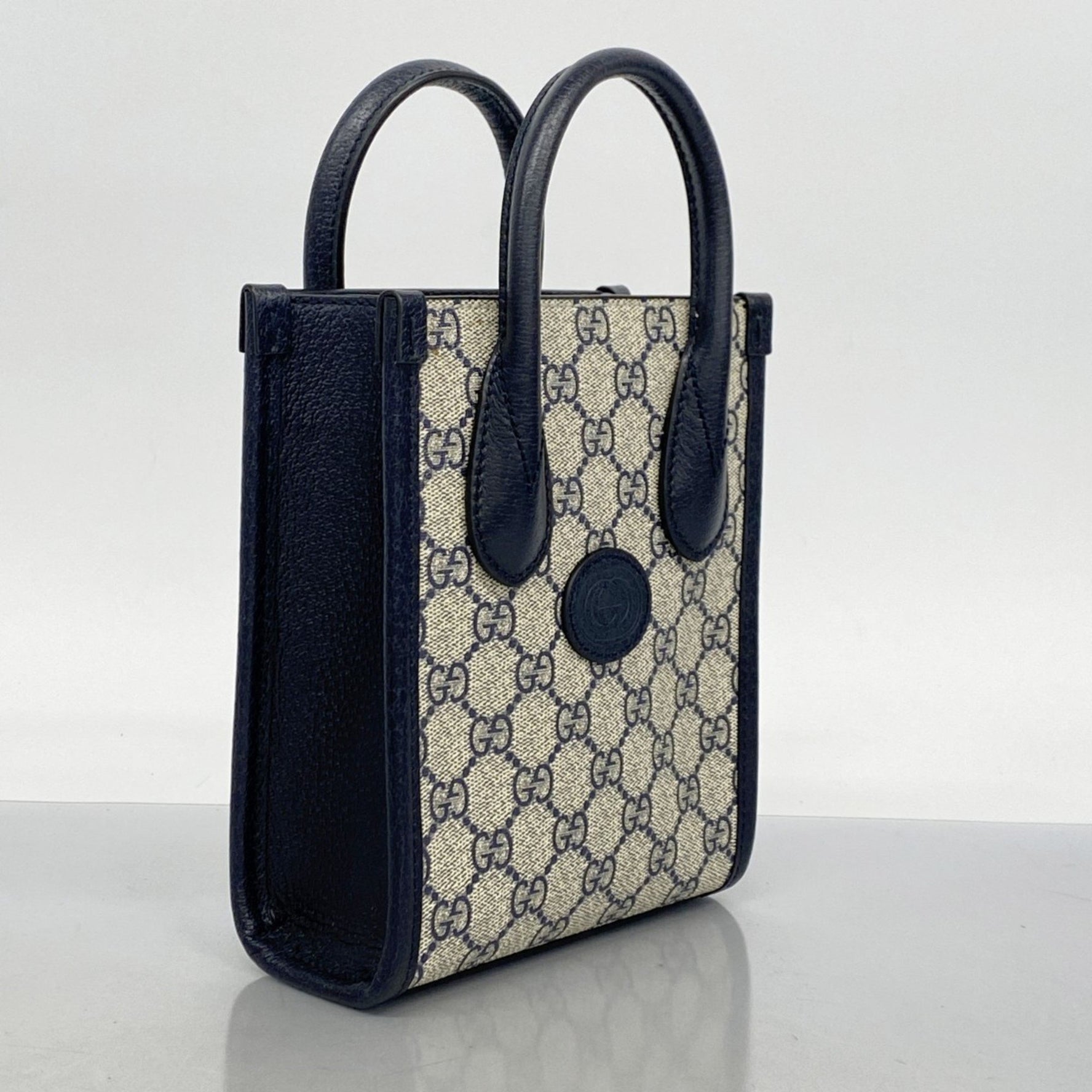 Gucci GG Supreme handbag navy women's