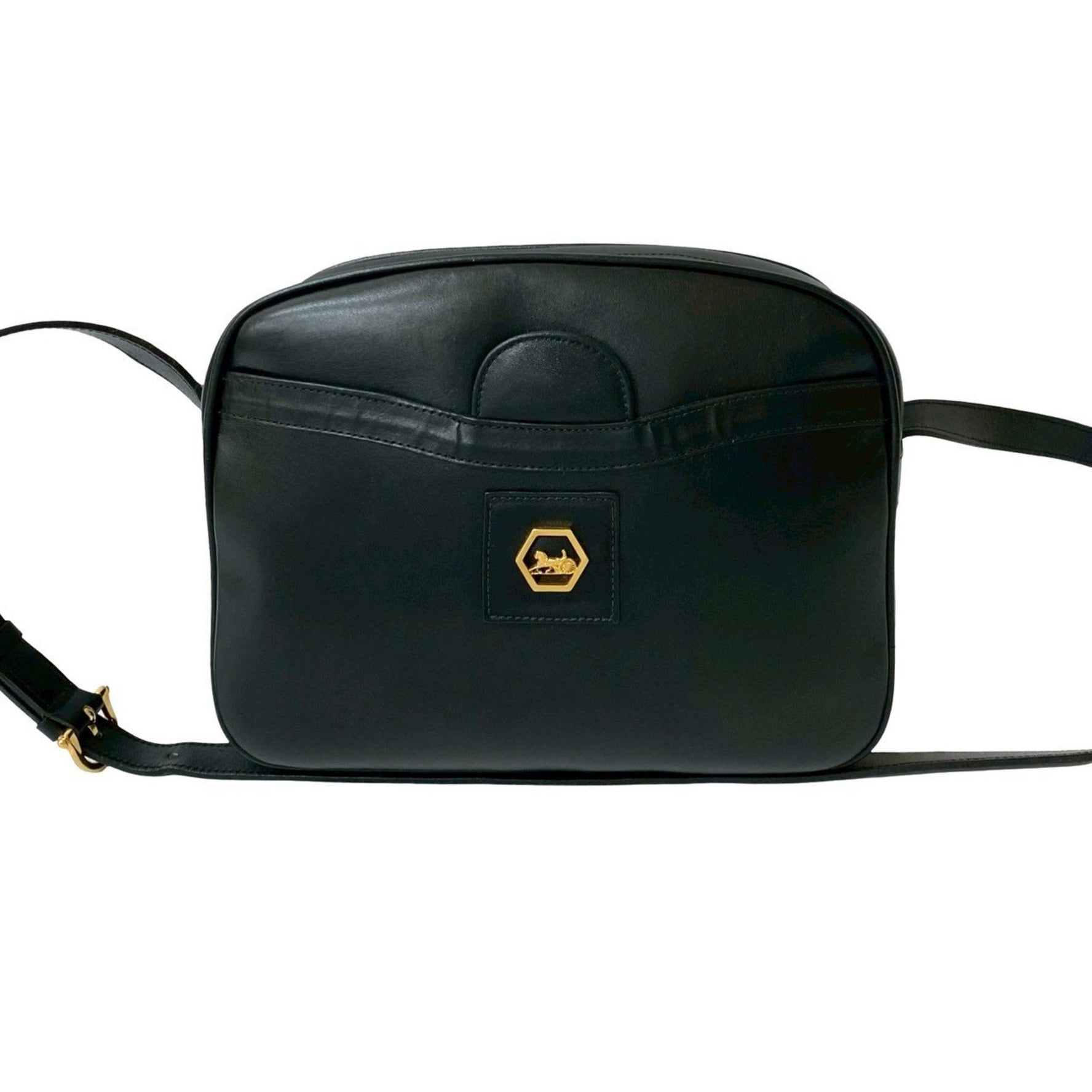 CELINE Carriage Hardware Calf Leather Mini Shoulder Bag/Pochette/Sacoche