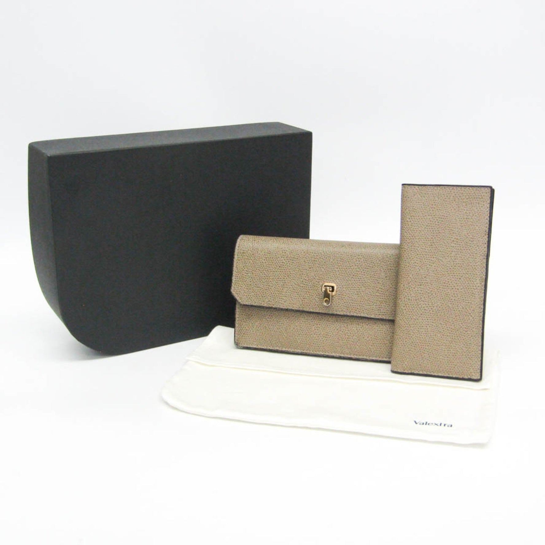 Valextra Detachable Card Case Men,Women Leather Long Wallet (bi-fold)