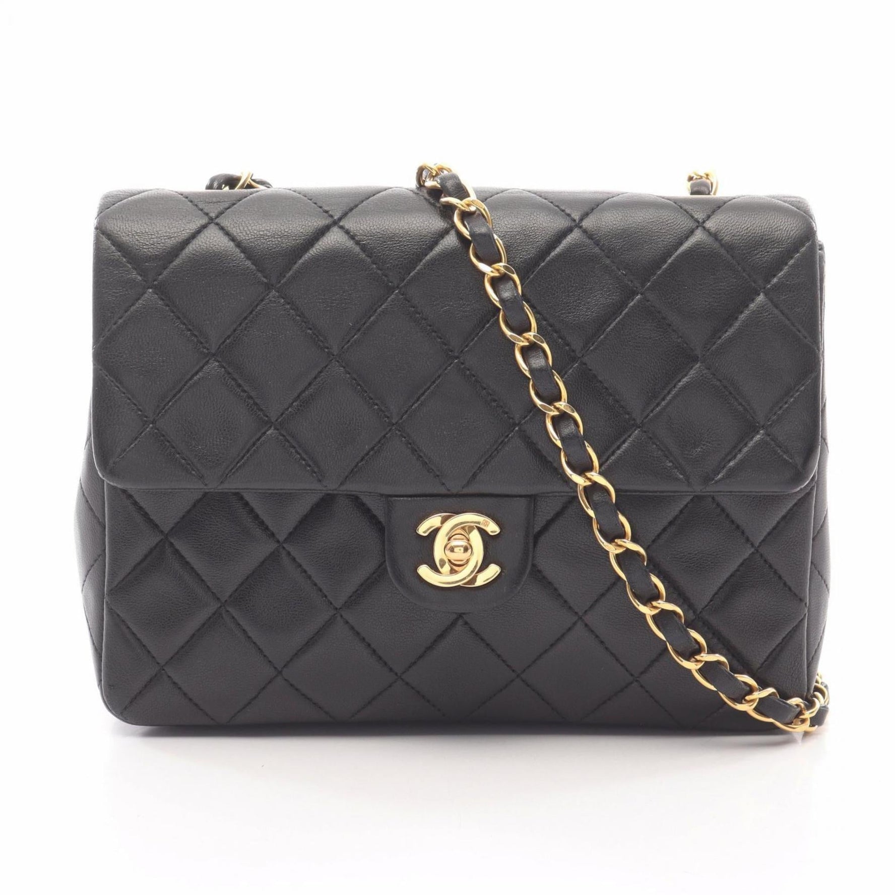 CHANEL Mini Matelasse 20 Shoulder Bag, Lambskin Leather