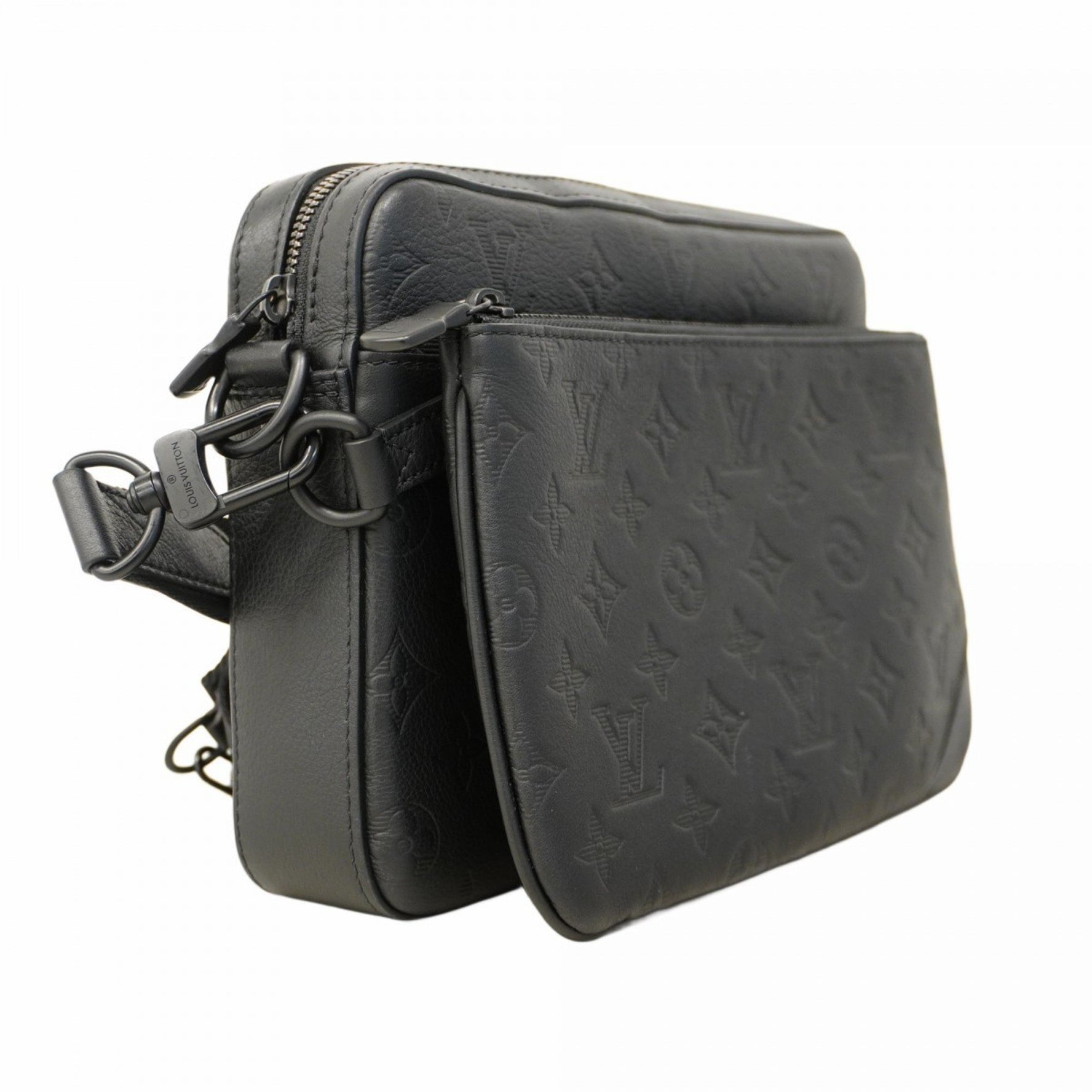 Louis Vuitton Monogram Shadow Trio Shoulder Bag M46602 Noir Men's