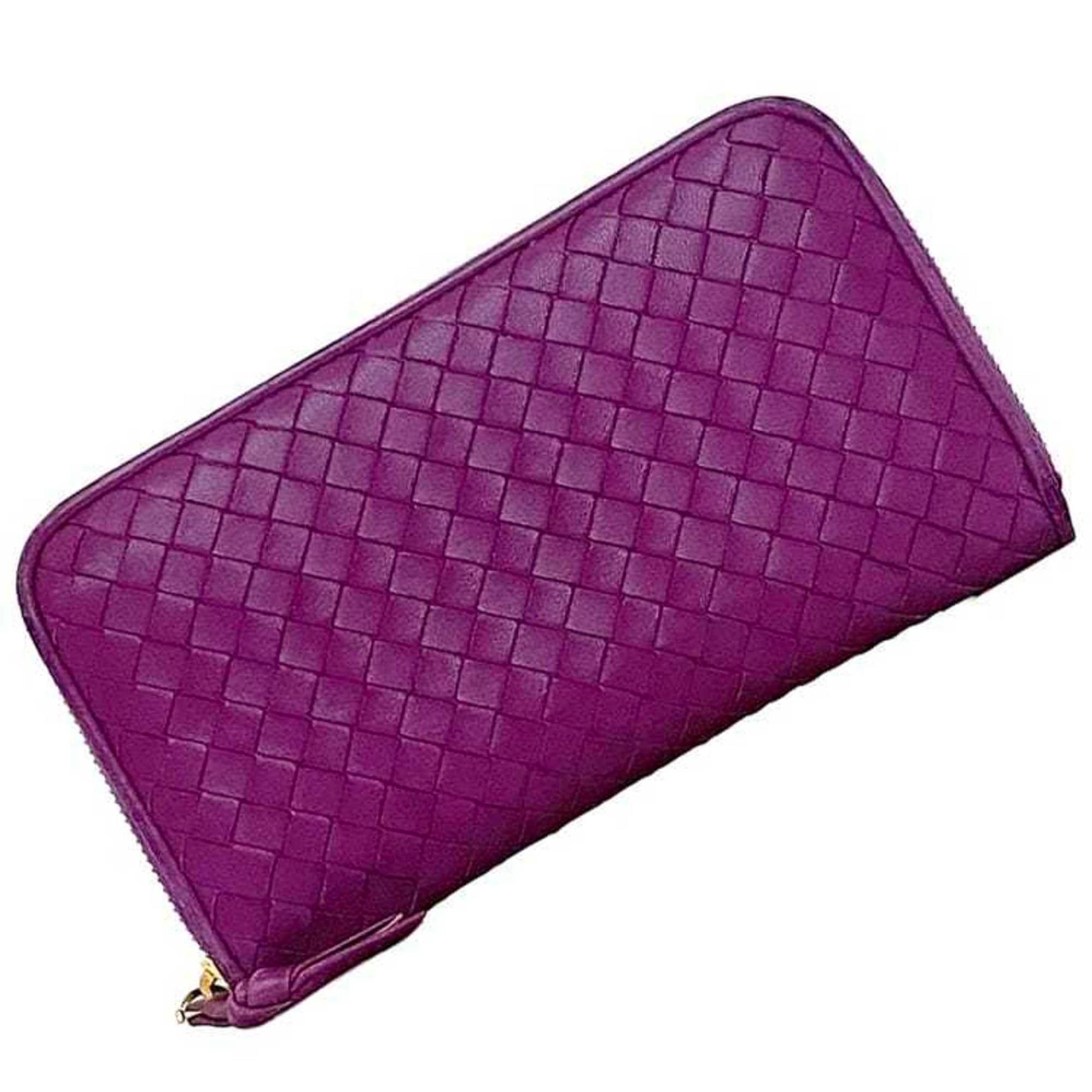 Bottega Veneta round long wallet intrecciato 5200 leather EPEV 2009 5376 D BOTTEGA VENETA