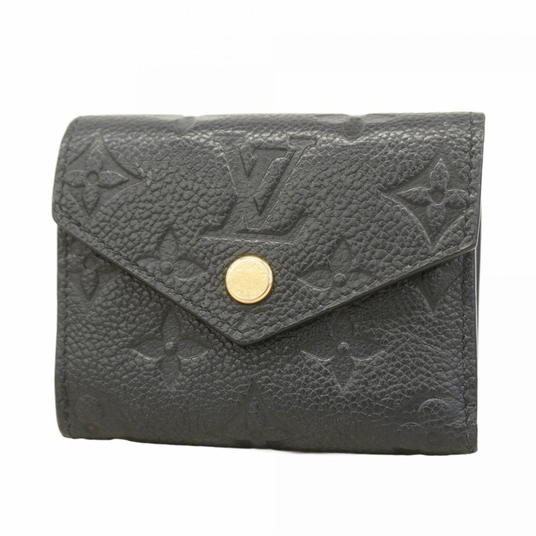 Louis Vuitton Monogram Empreinte Zoe Tri-fold Wallet M62935 Noir Women's