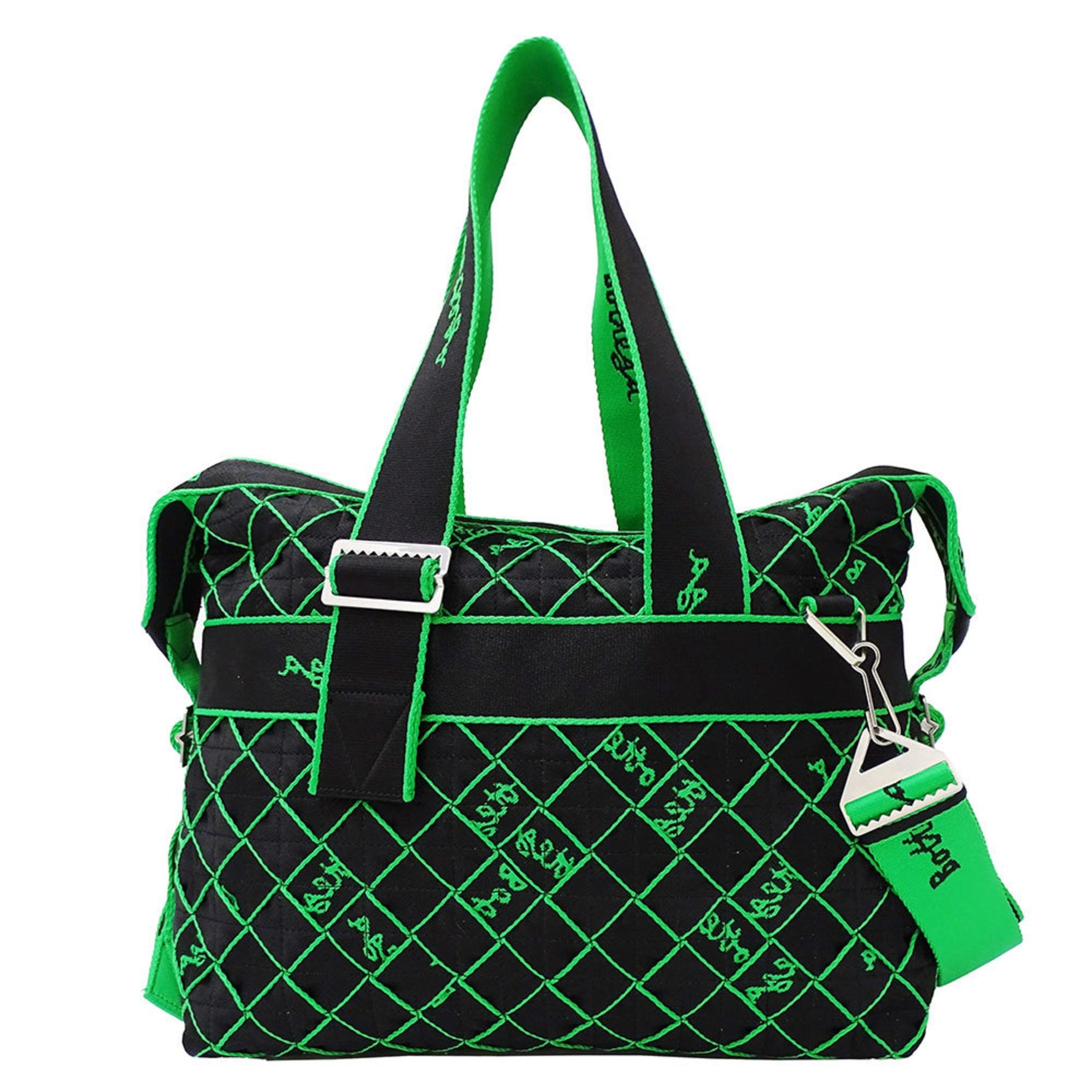 Bottega Veneta BOTTEGAVENETA bag brand webbing handbag shoulder canvas black green handheld