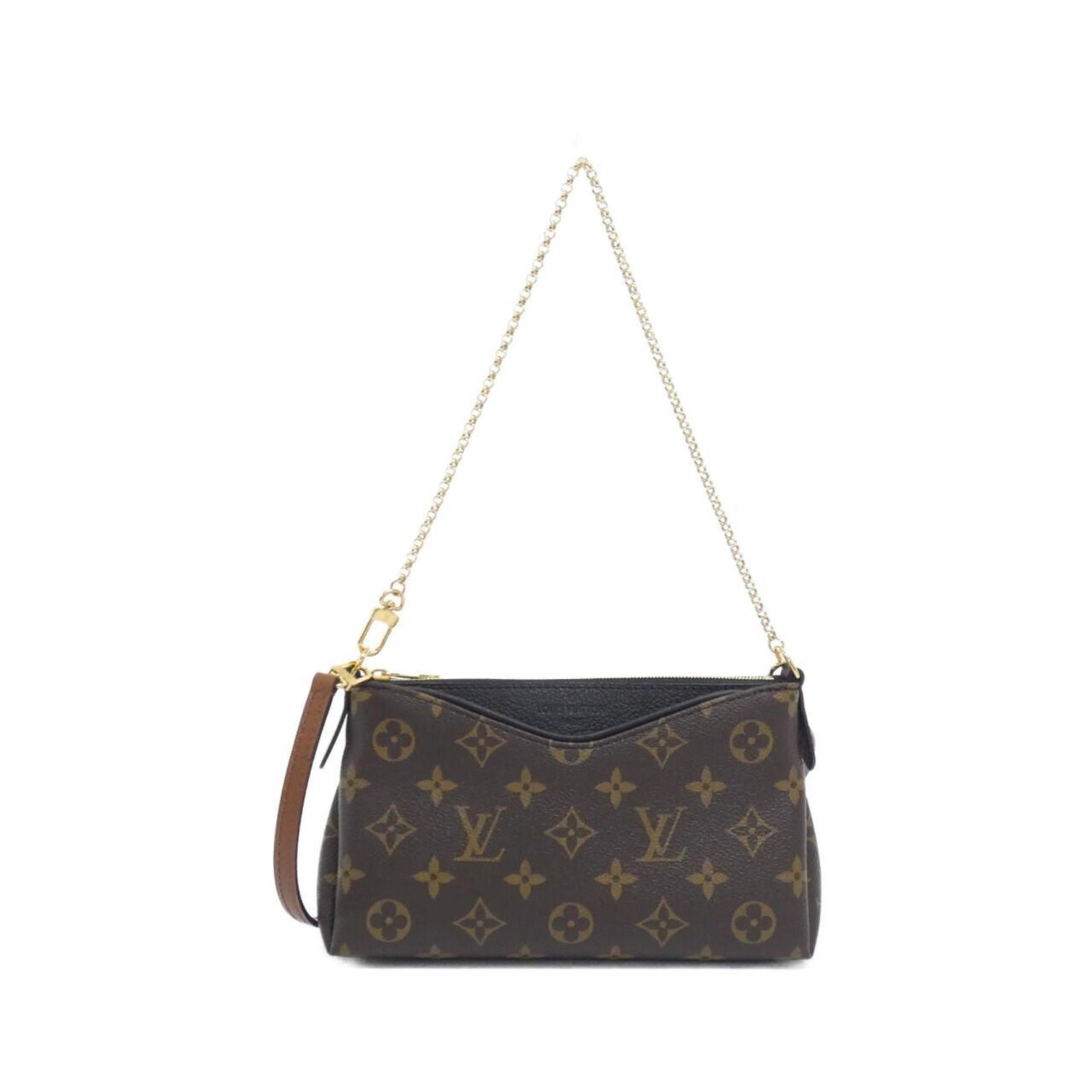 Louis Vuitton Monogram Pallas Clutch Shoulder Bag
