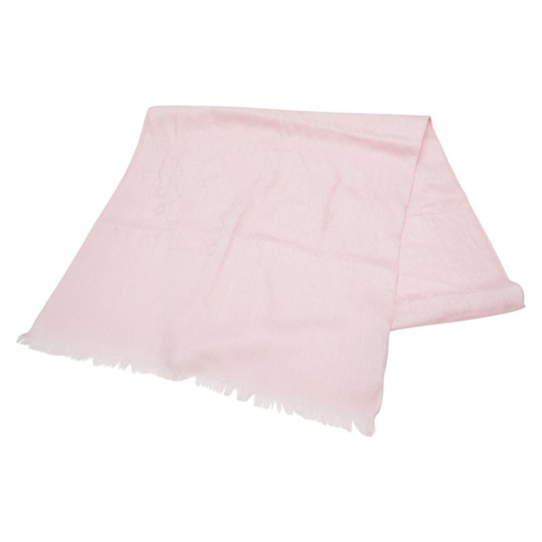 Gucci GG pattern scarf pink wool silk women's GUCCI
