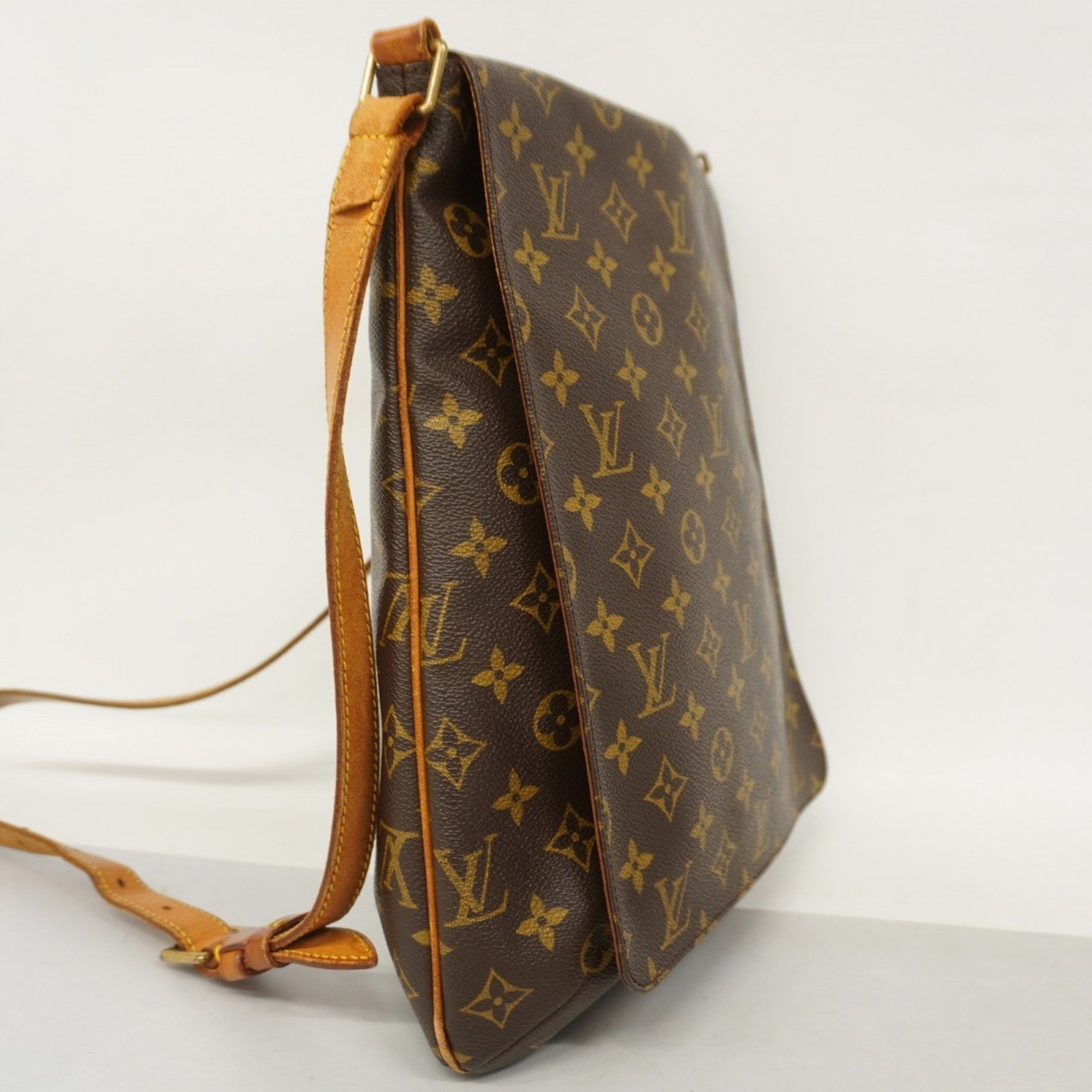Louis Vuitton Monogram Musette Shoulder Bag M51256 Brown Women's