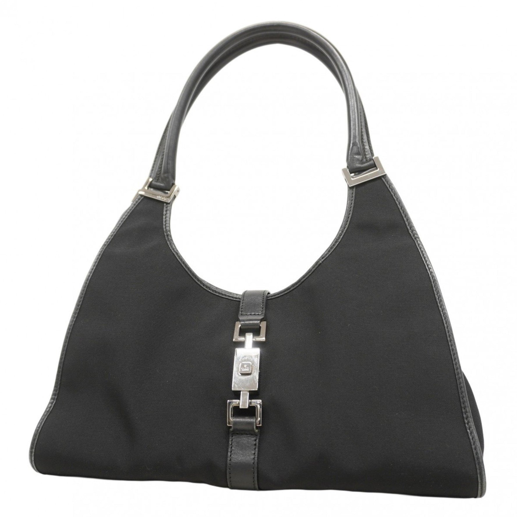 Gucci Jackie 002 1067 Nylon Canvas Handbag in Black for Women
