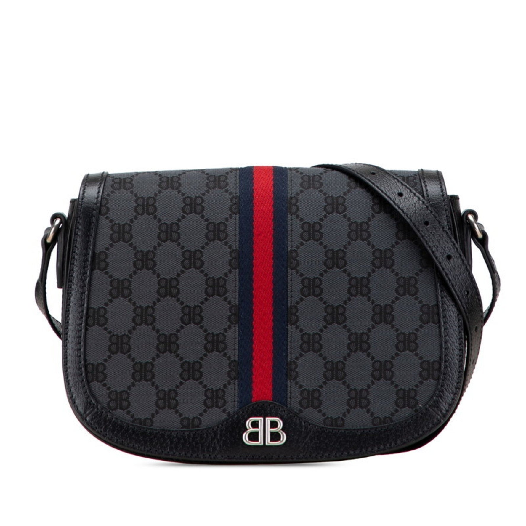 Gucci x Balenciaga The Hacker Project Crossbody Shoulder Bag Canvas and Leather